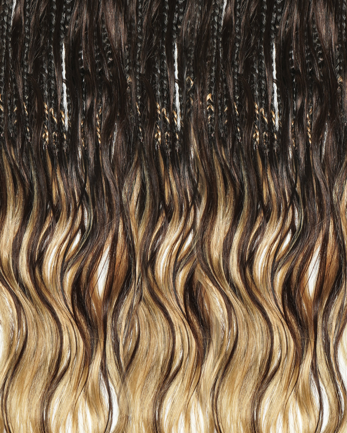 Custom Color Mix 24 Inch Body Wave Human Hair Boho Crochet Braids - Pre Loop