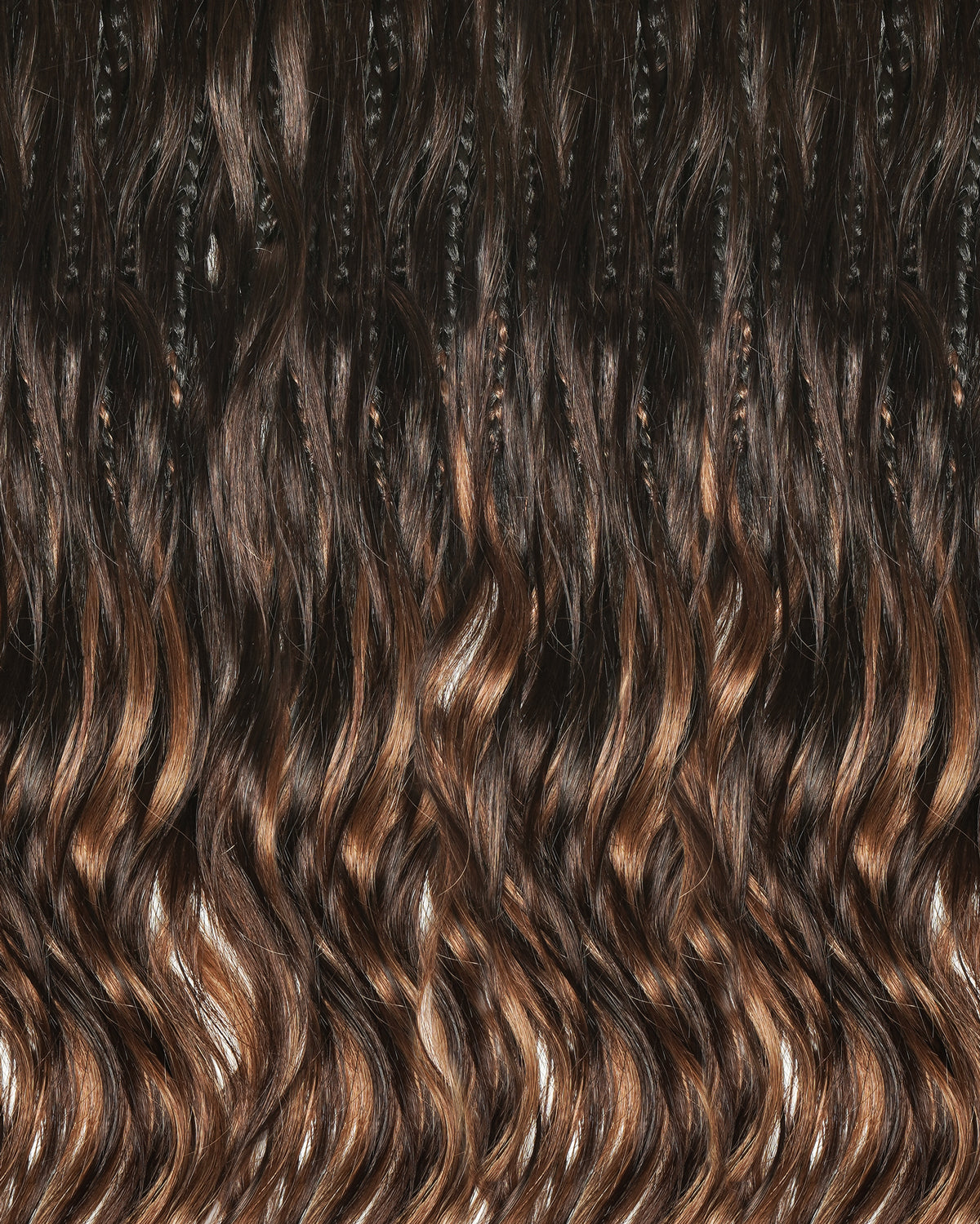 Custom Color Mix 12 Inch Body Wave Human Hair Boho Crochet Braids - Pre Loop