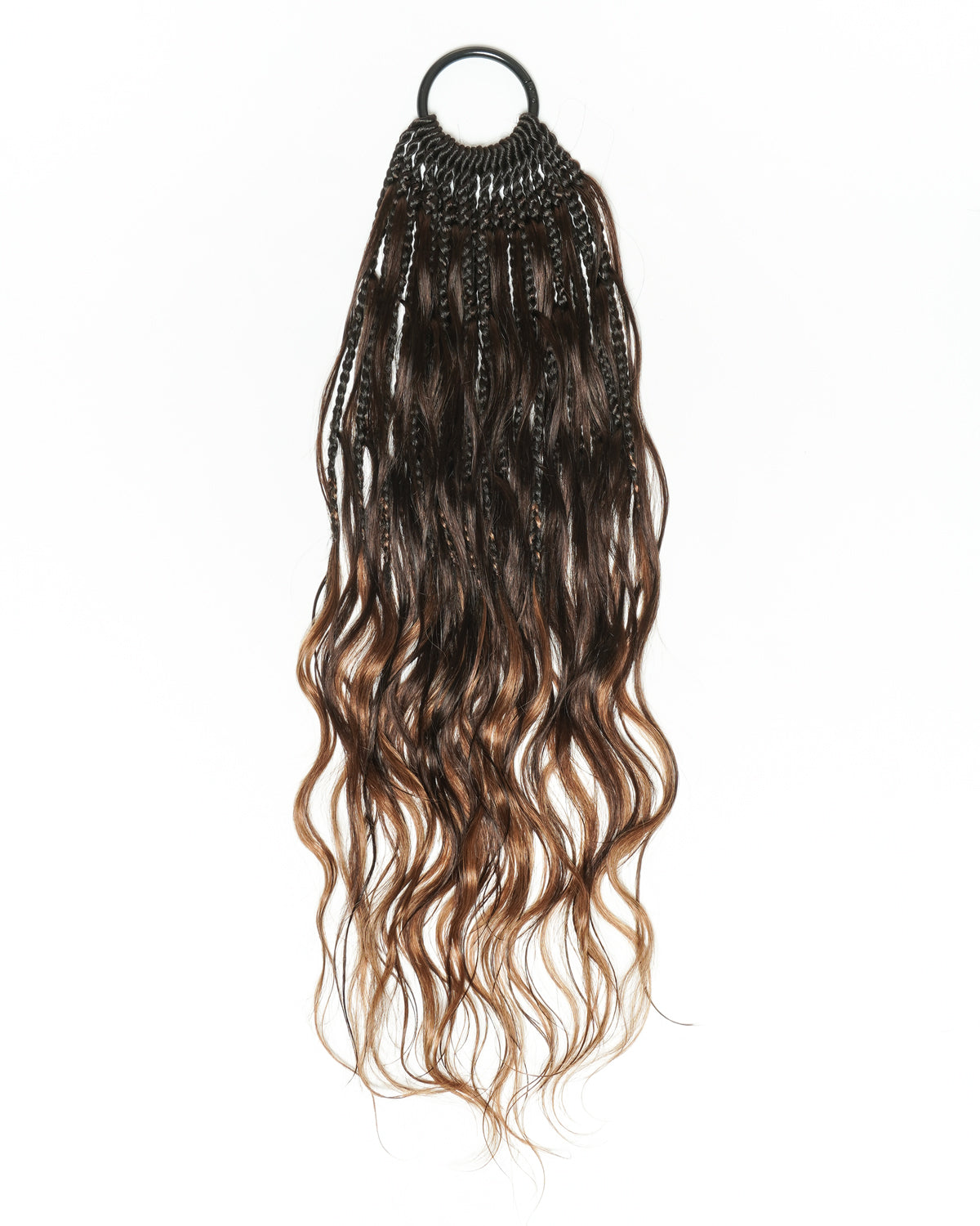 Custom Color Mix 12 Inch Body Wave Human Hair Boho Crochet Braids - Pre Loop