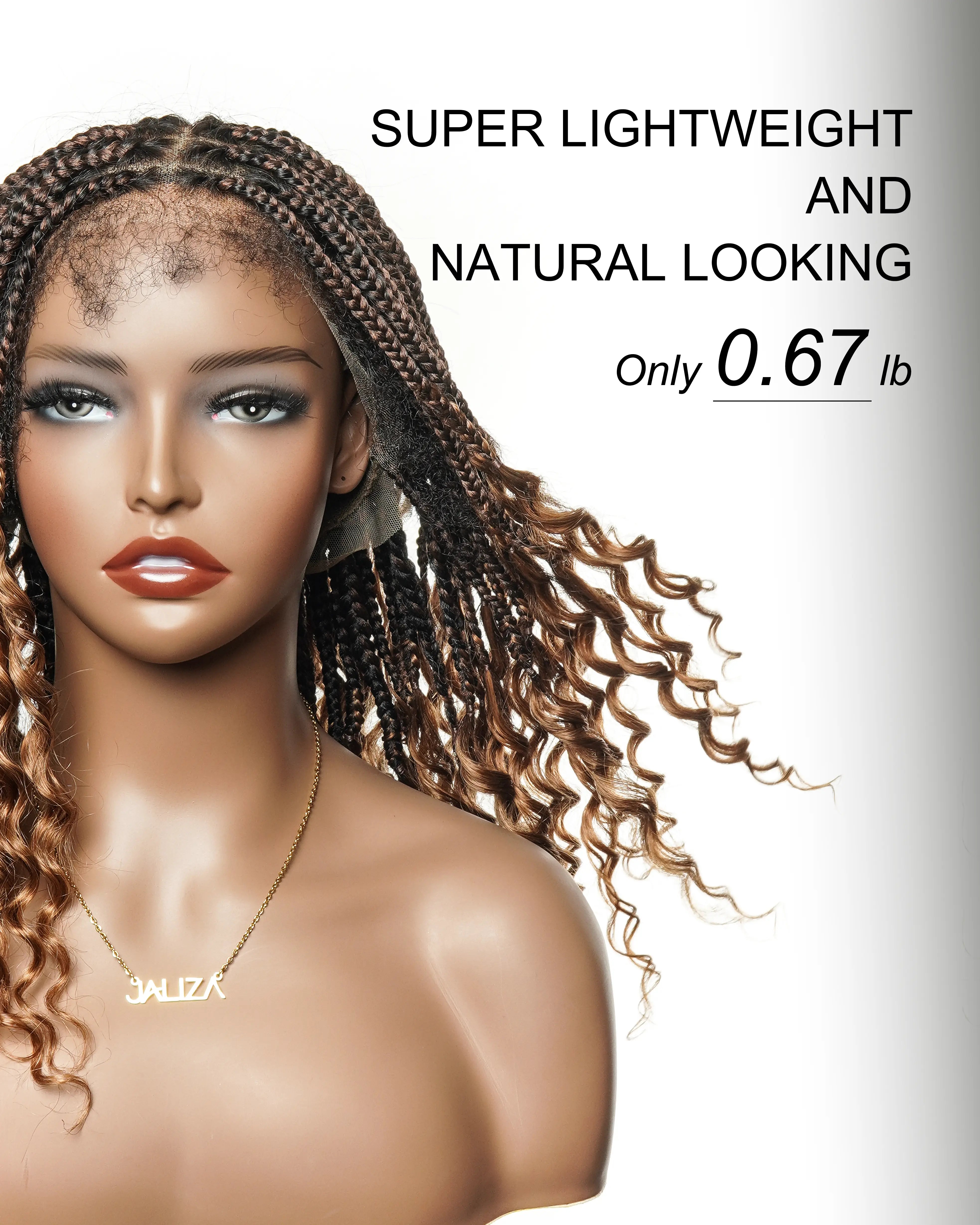 Nina - Slip-On™ Curly Ends Knotless Box Braided Wig