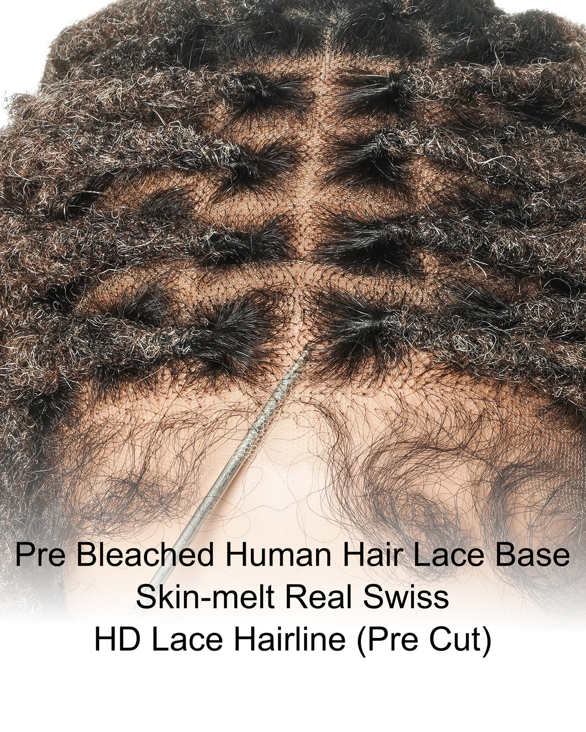 18" Soft And Distressed Faux Locs Pre Bleached HD Full Lace Wig