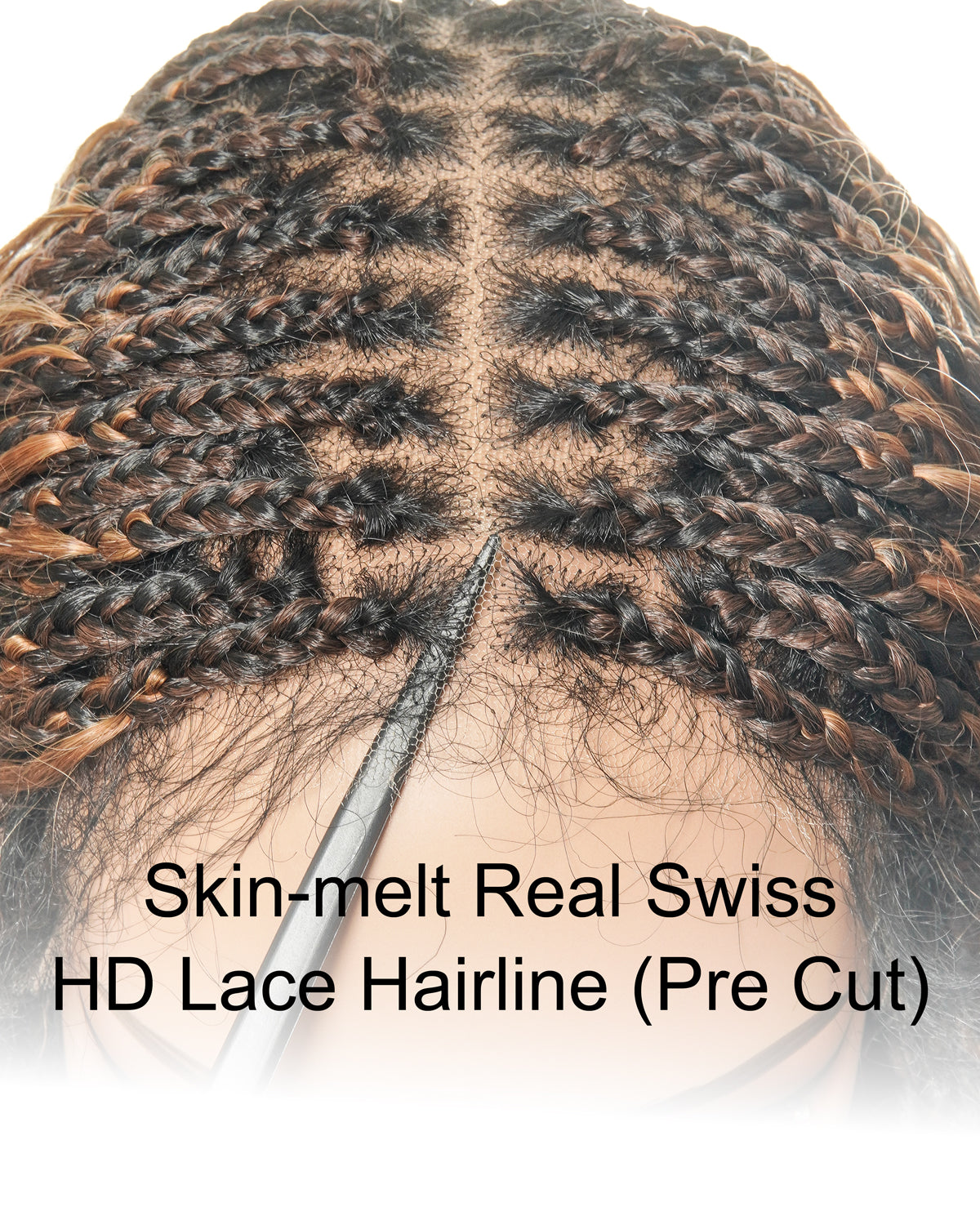 Kiki - 24" HD Full Lace Lightweight Human Hair Curls Boho Box Braided Wig