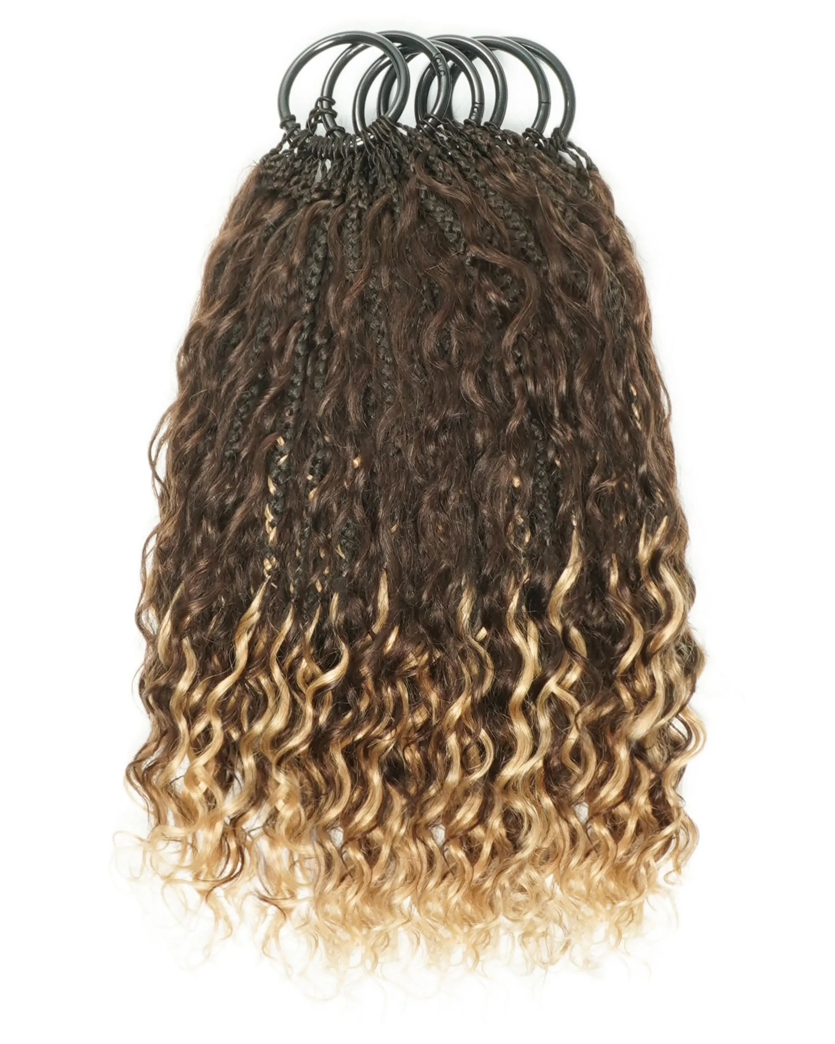 Ghost Loop™ Crochet Boho Braids With Human Hair Deep Wave Curls