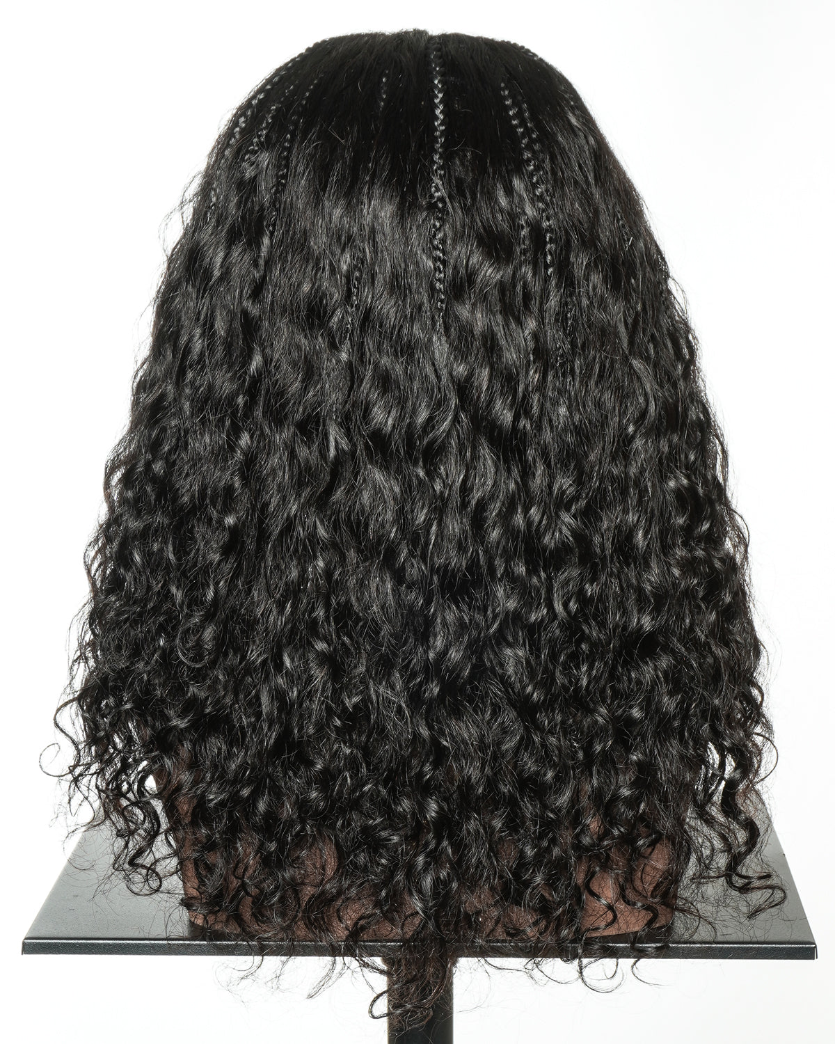 Human Hair Braided Half Wig