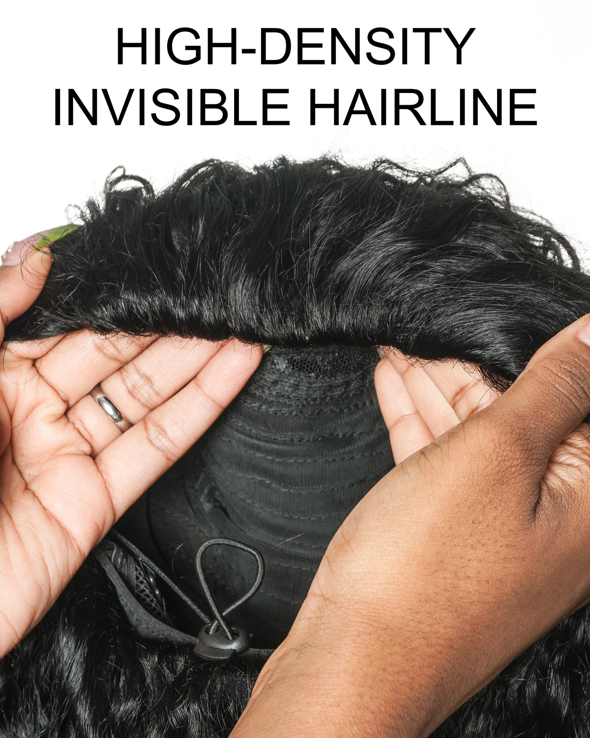 100% Human Hair All In One Half Wig 180% Density Deep Wave Curls