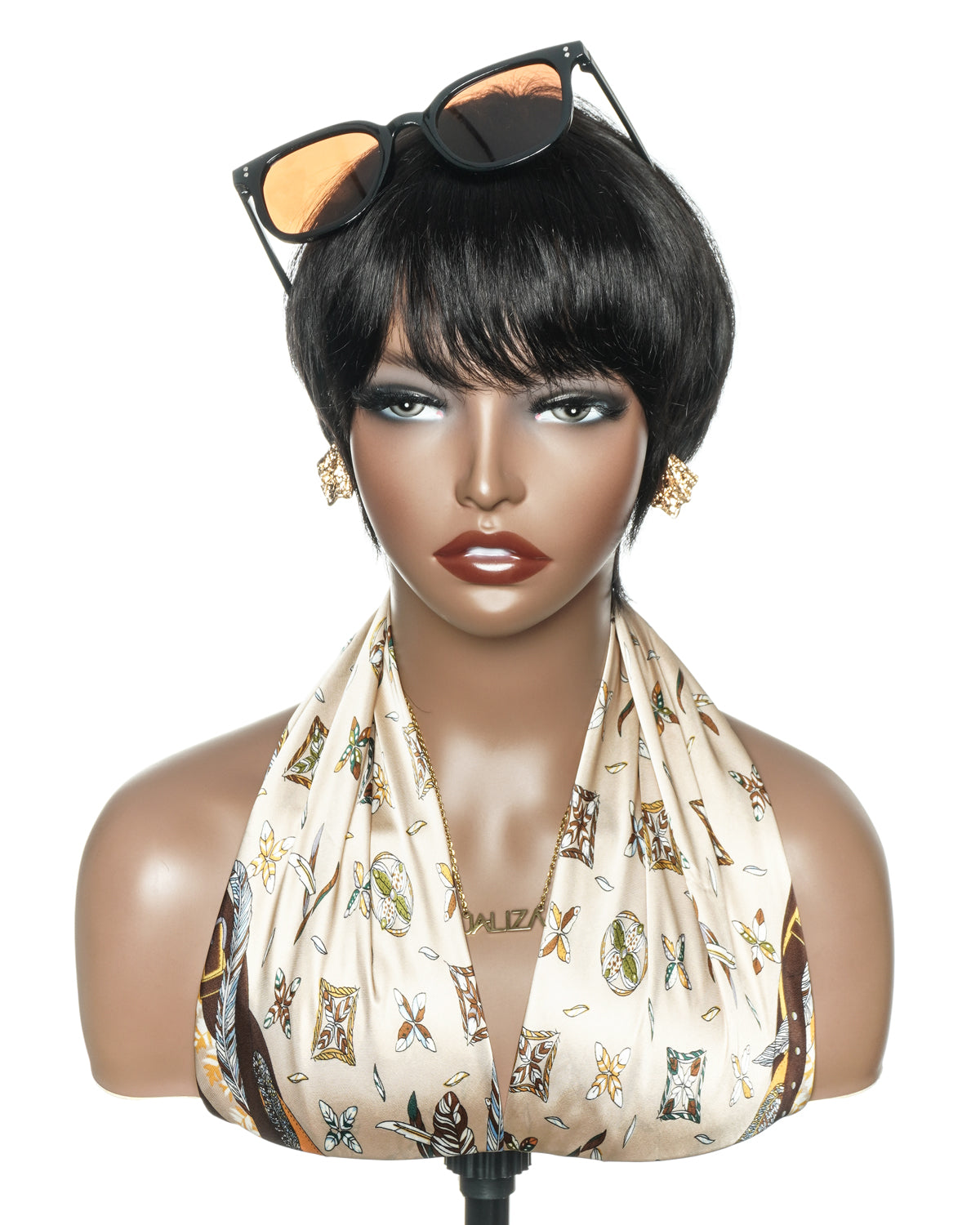 Glueless 100% Human Hair Short Wig Pixie Cut Ultra Comfort For Sensitive Scalps