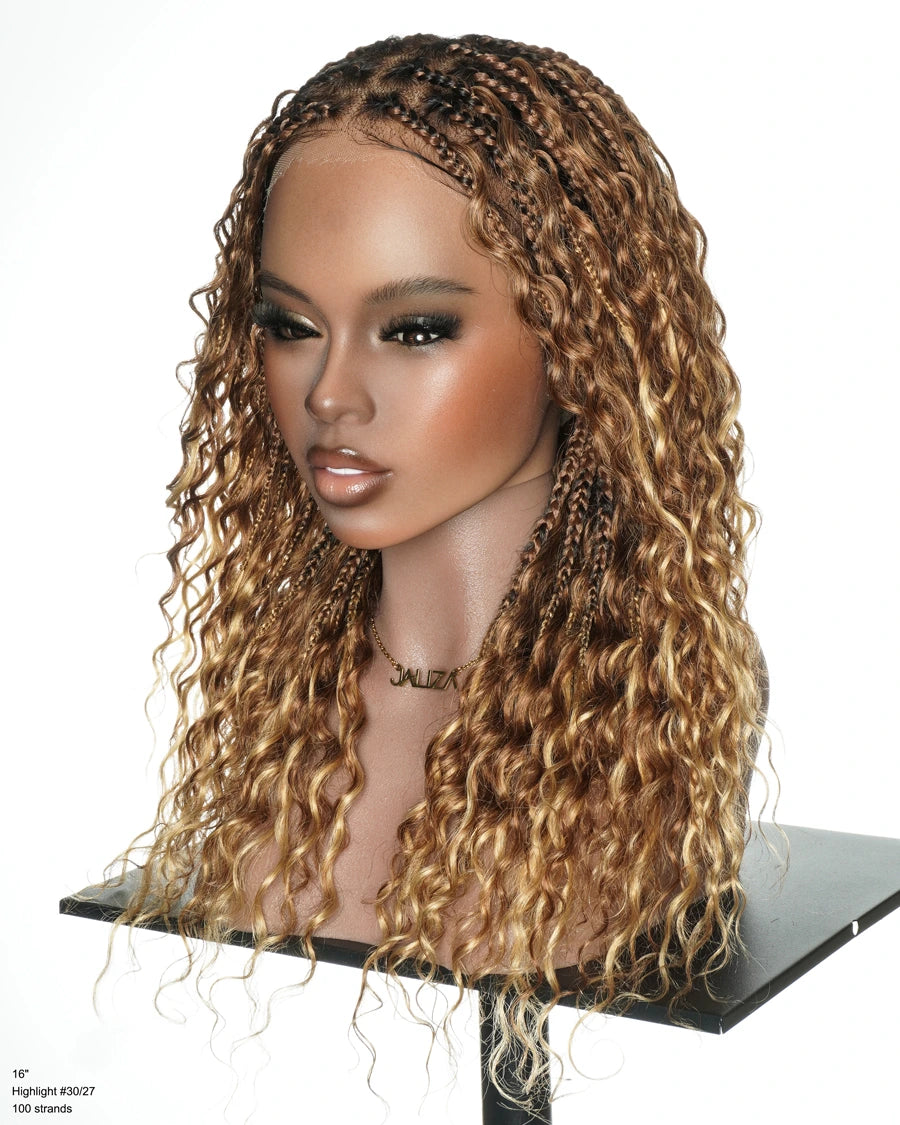 Kiki 16" Sun-Kissed Highlight 30/27 Boho Box Braided Wig
