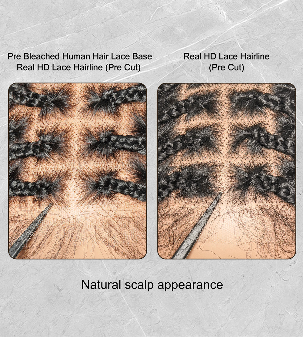 pre bleached VS HD lace