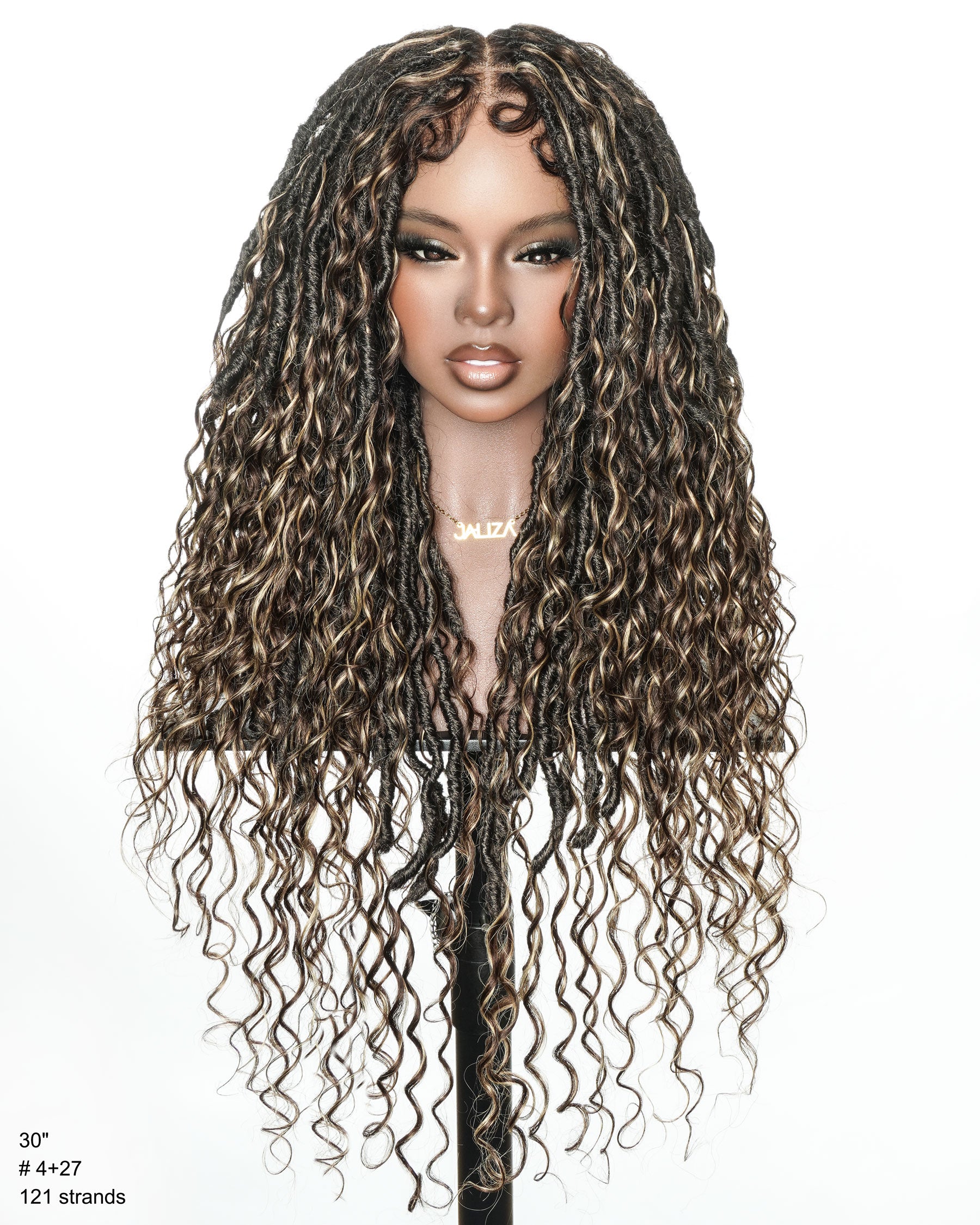 30" Layered Style High Density Full Lace Boho Locs Wig