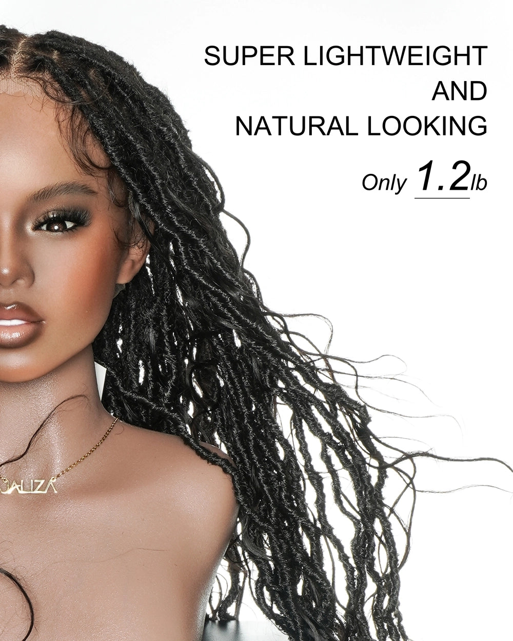 The Ultimate 30" Goddess Aesthetic: Glueless Boho Locs HD Full Lace Wig