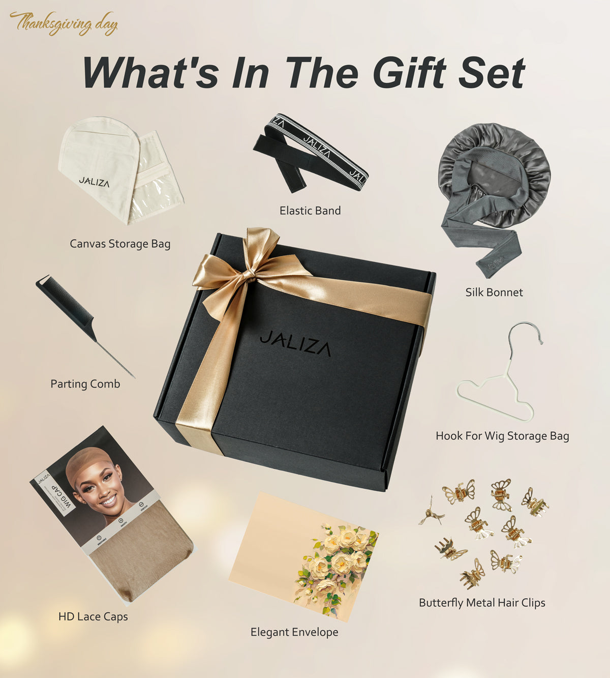 Thanksgiving Gift Box: 24" Boho Locs Pre Bleached HD Full Lace Wig