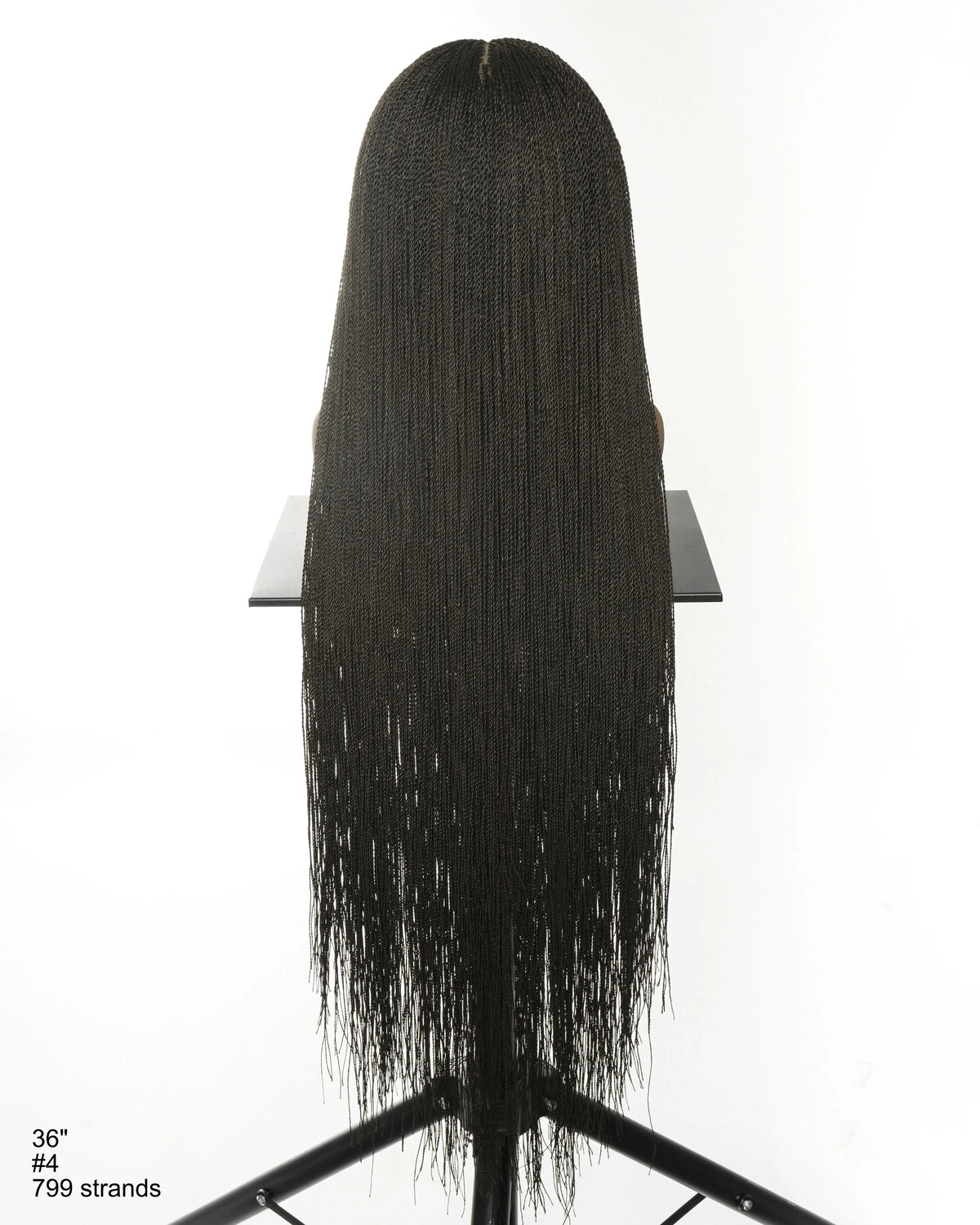 Mica - Micro Senegalese Twist Pre Bleached Swiss HD Full Lace Knotless Braids Wig 799 Strands