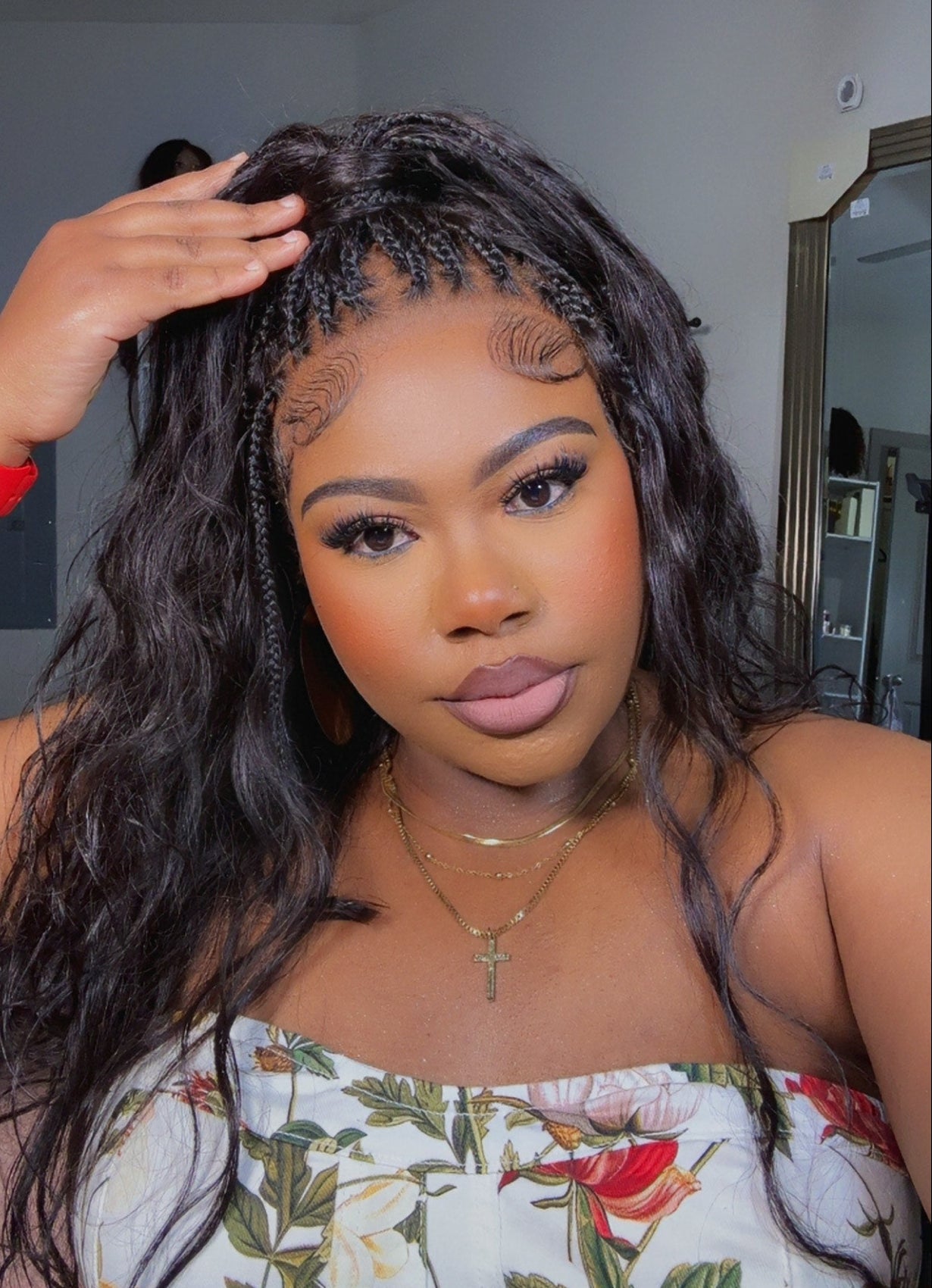 loose body 16 inch bora bora braided wig