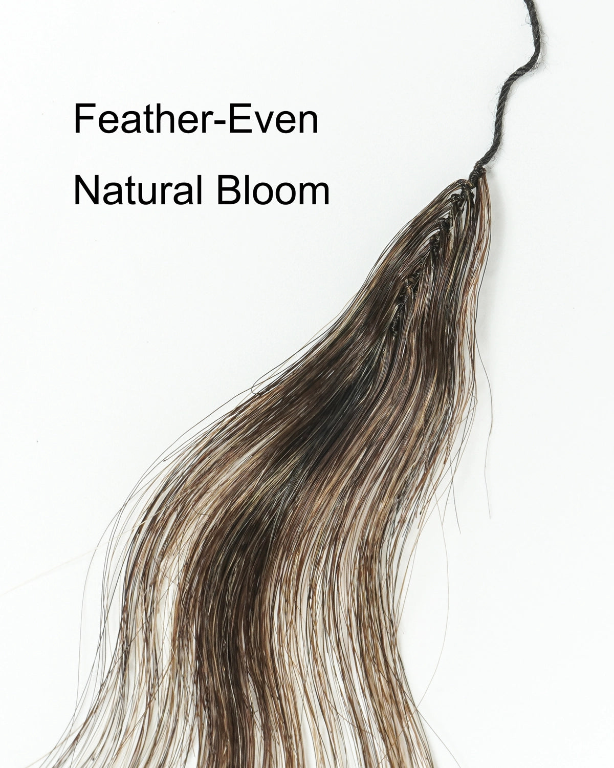 18" 100% Hand-Made Human Hair Feather Crochet Hair For Miracle Knots Hair Extensions