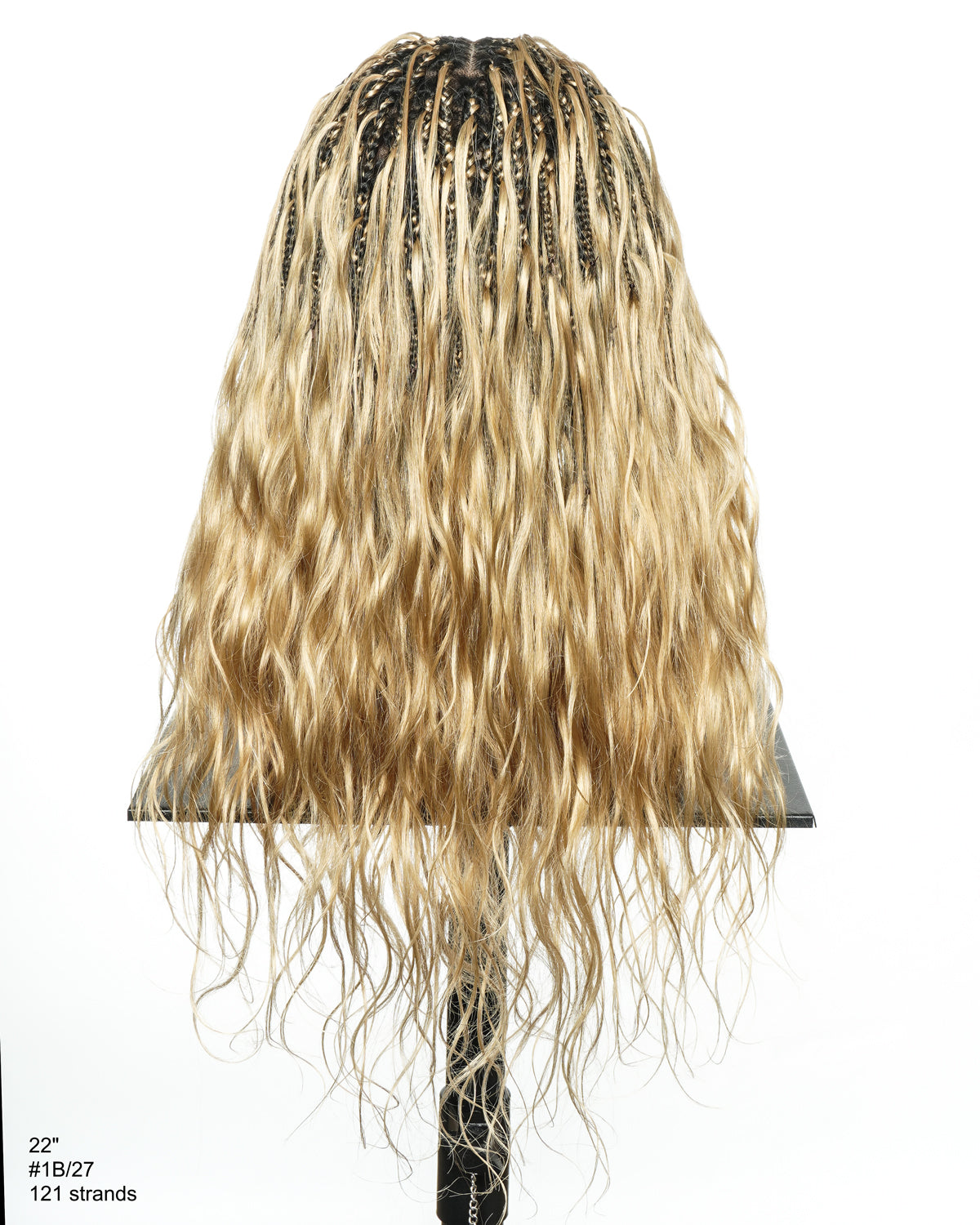 Michelle - 22" Salon-Style Honey Blond Boho Box Braided Wig