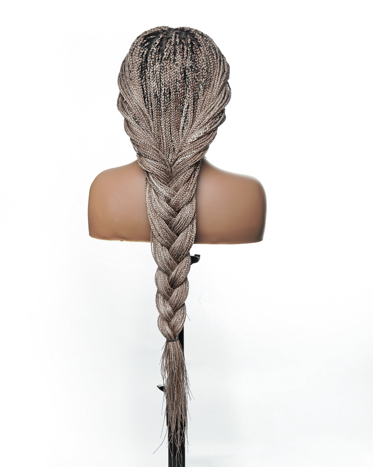 HD Full Lace Knotless Micro Box Braided Wig 36" 200 Strands