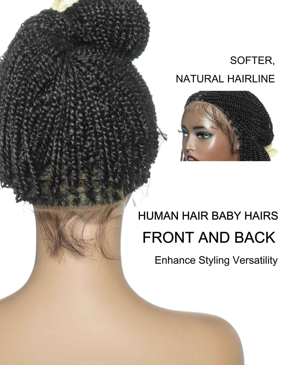 Pona - 14" Micro Passion Twist Swiss HD Full Lace Braided Wig