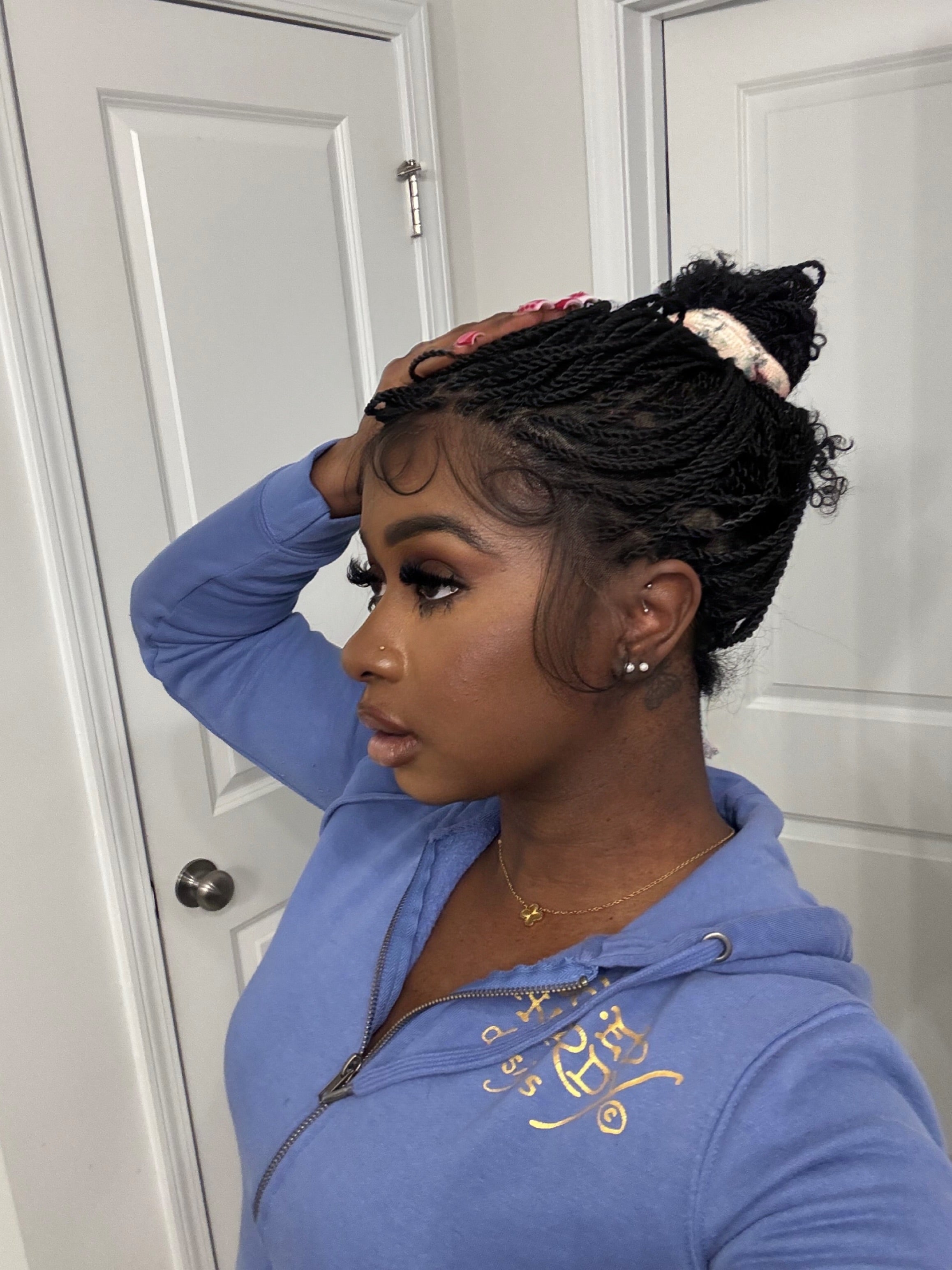 full lace mini twist wig