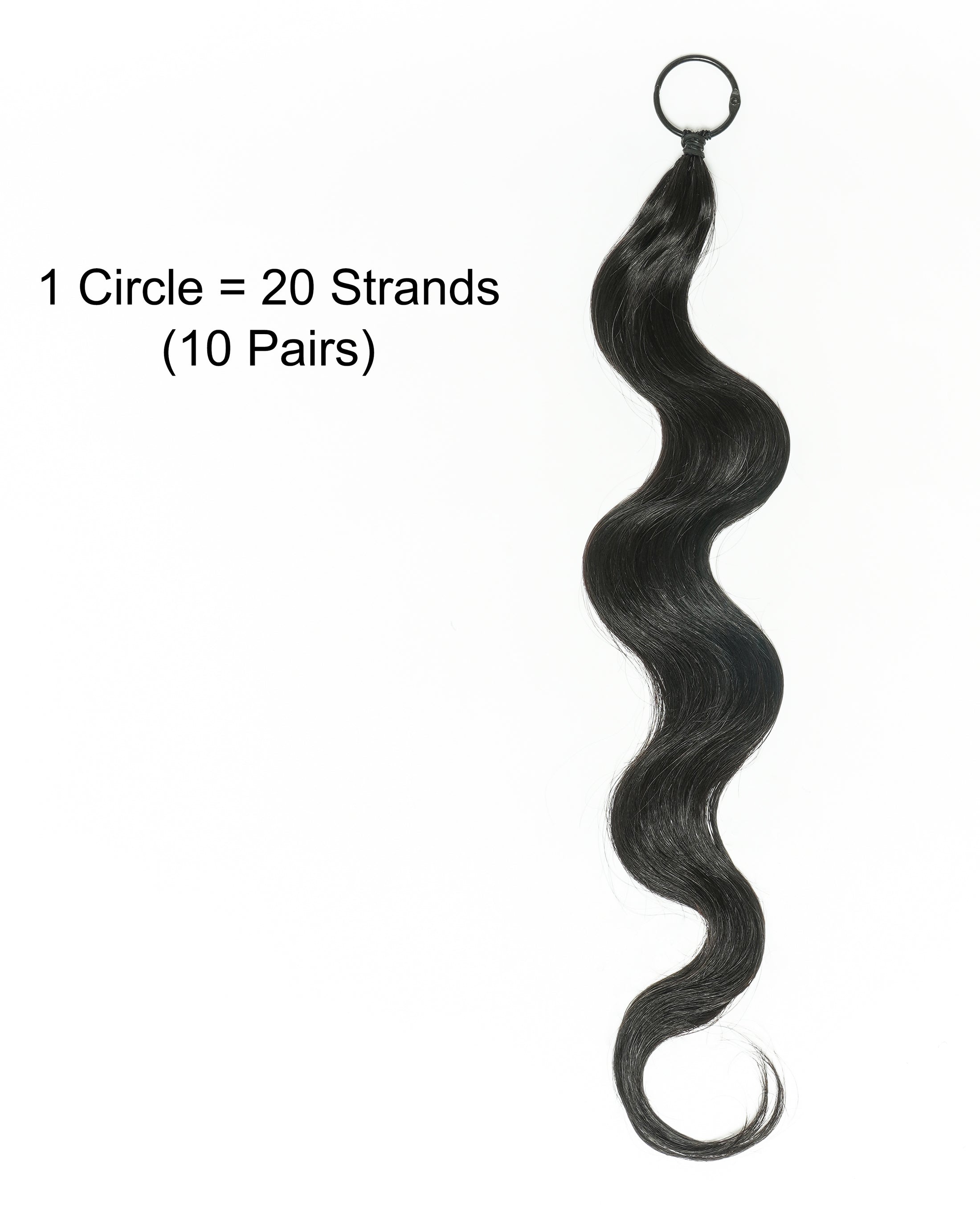 18" 100% Hand-Made Human Hair Feather Crochet Hair For Miracle Knots Hair Extensions