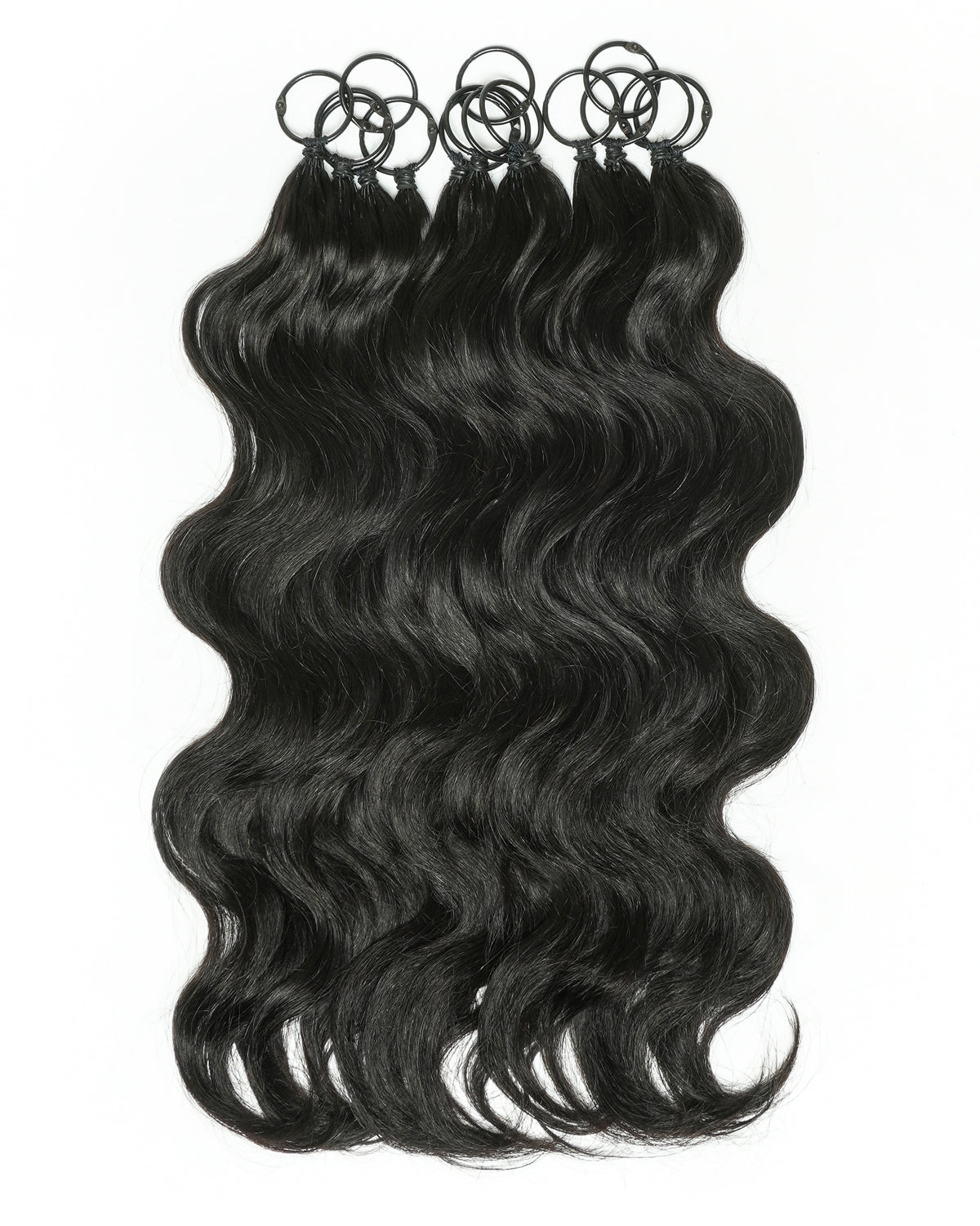 18" 100% Hand-Made Human Hair Feather Crochet Hair For Miracle Knots Hair Extensions