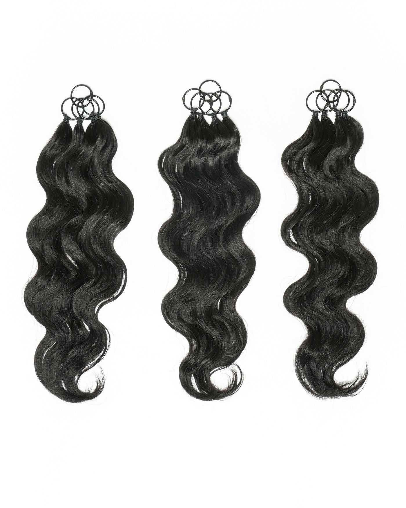 18" 100% Hand-Made Human Hair Feather Crochet Hair For Miracle Knots Hair Extensions