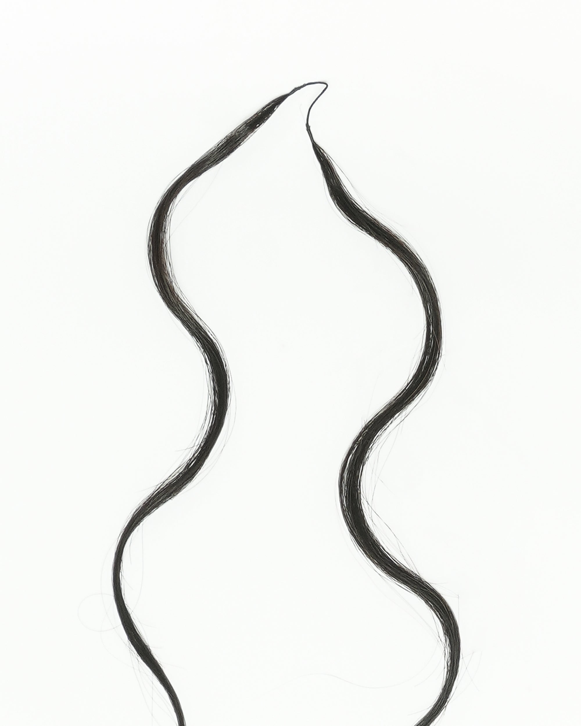 18" 100% Hand-Made Human Hair Feather Crochet Hair For Miracle Knots Hair Extensions