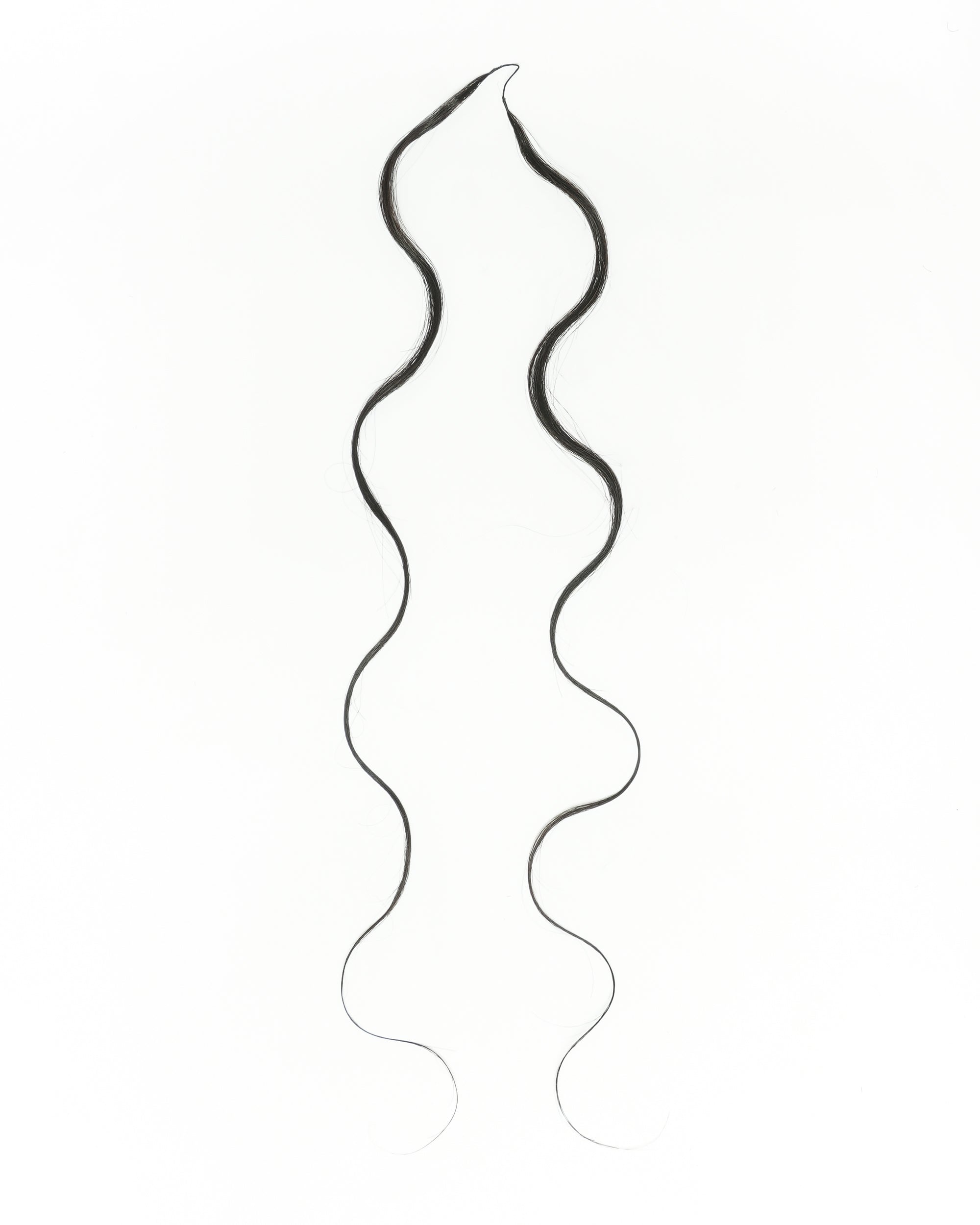 18" 100% Hand-Made Human Hair Feather Crochet Hair For Miracle Knots Hair Extensions