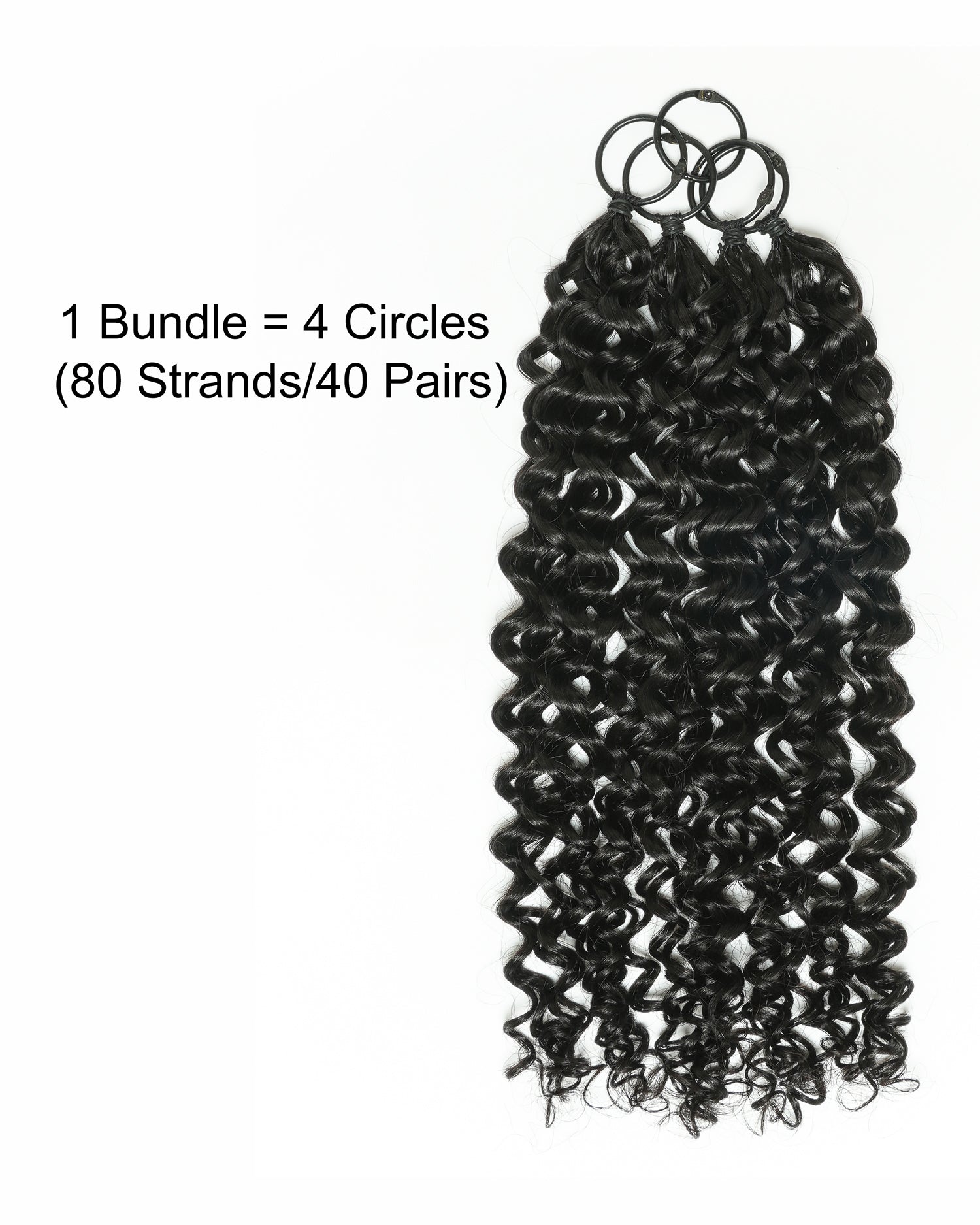 18" 100% Hand-Made Human Hair Feather Crochet Hair For Miracle Knots Hair Extensions