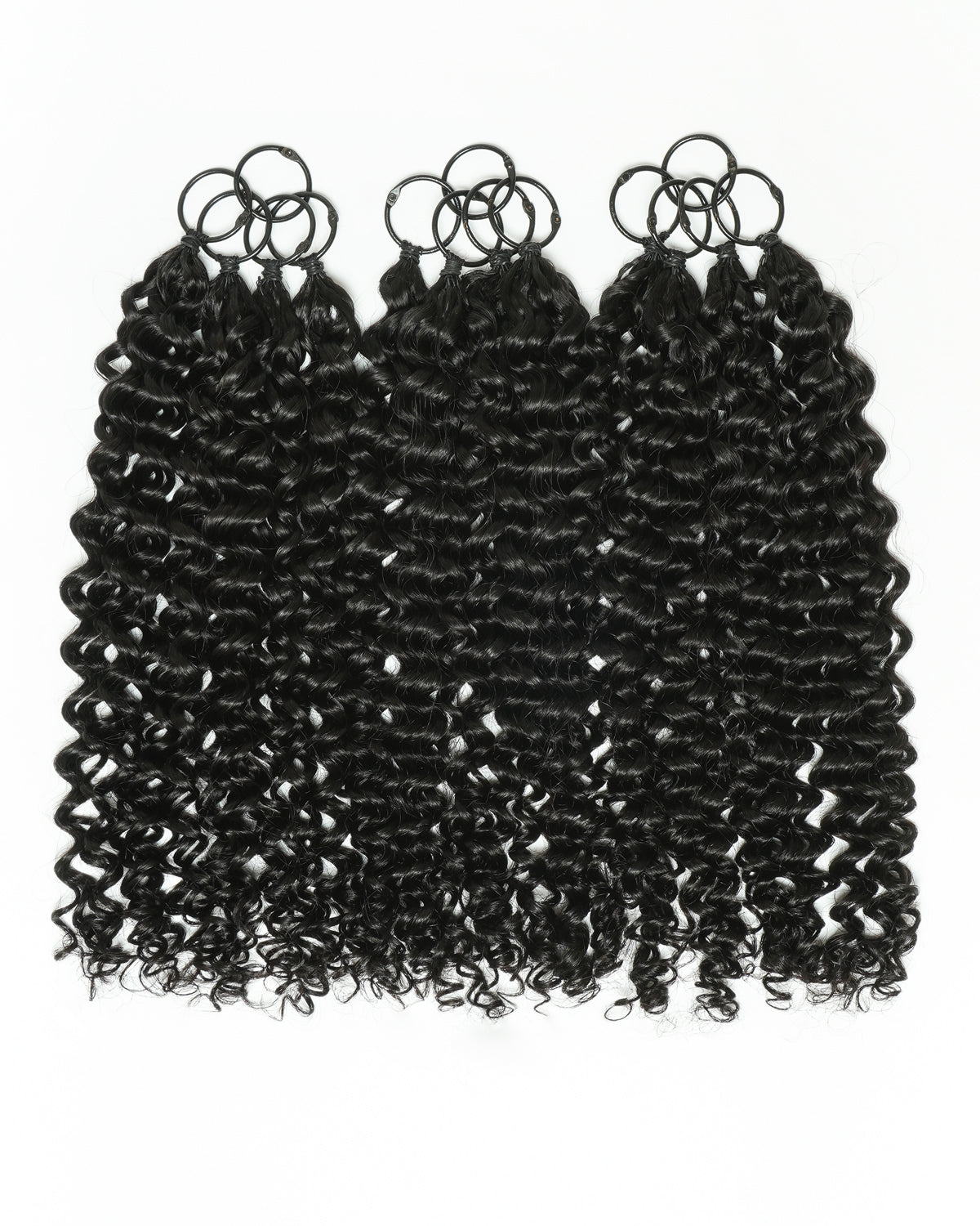 18" 100% Hand-Made Human Hair Feather Crochet Hair For Miracle Knots Hair Extensions