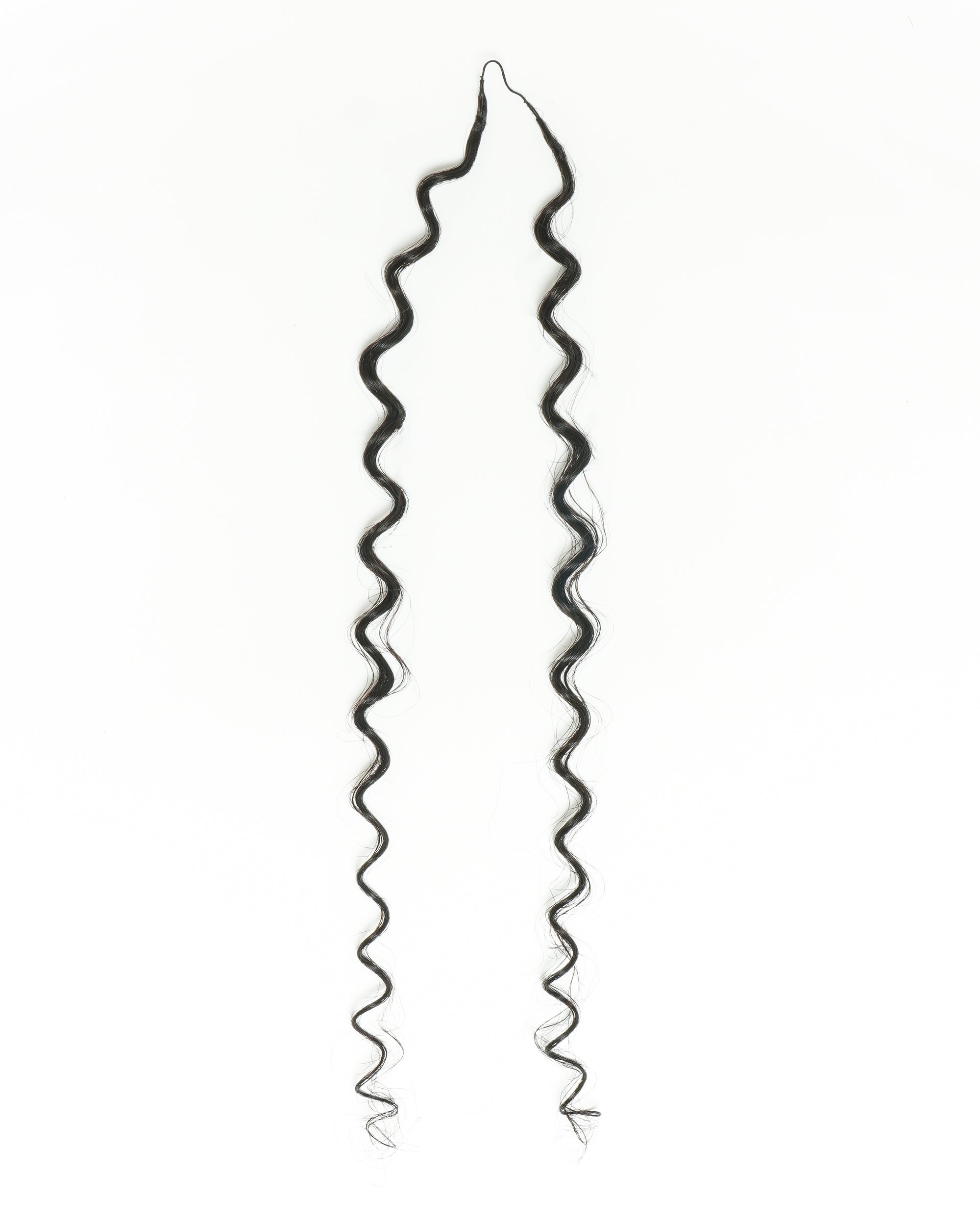 18" 100% Hand-Made Human Hair Feather Crochet Hair For Miracle Knots Hair Extensions