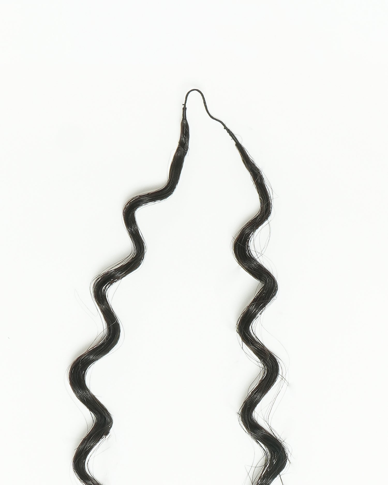 18" 100% Hand-Made Human Hair Feather Crochet Hair For Miracle Knots Hair Extensions