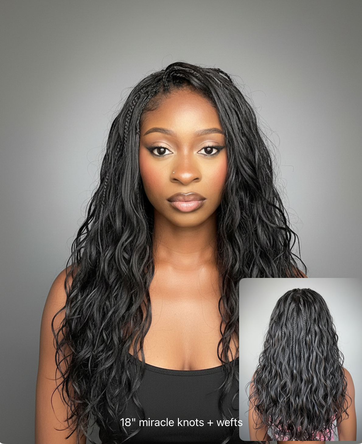 1-Hour Human Hair Miracle Braids Solution For Body Wave Style: Crochet Boho Braids/Hair + Boho Braids Wefts Bundle