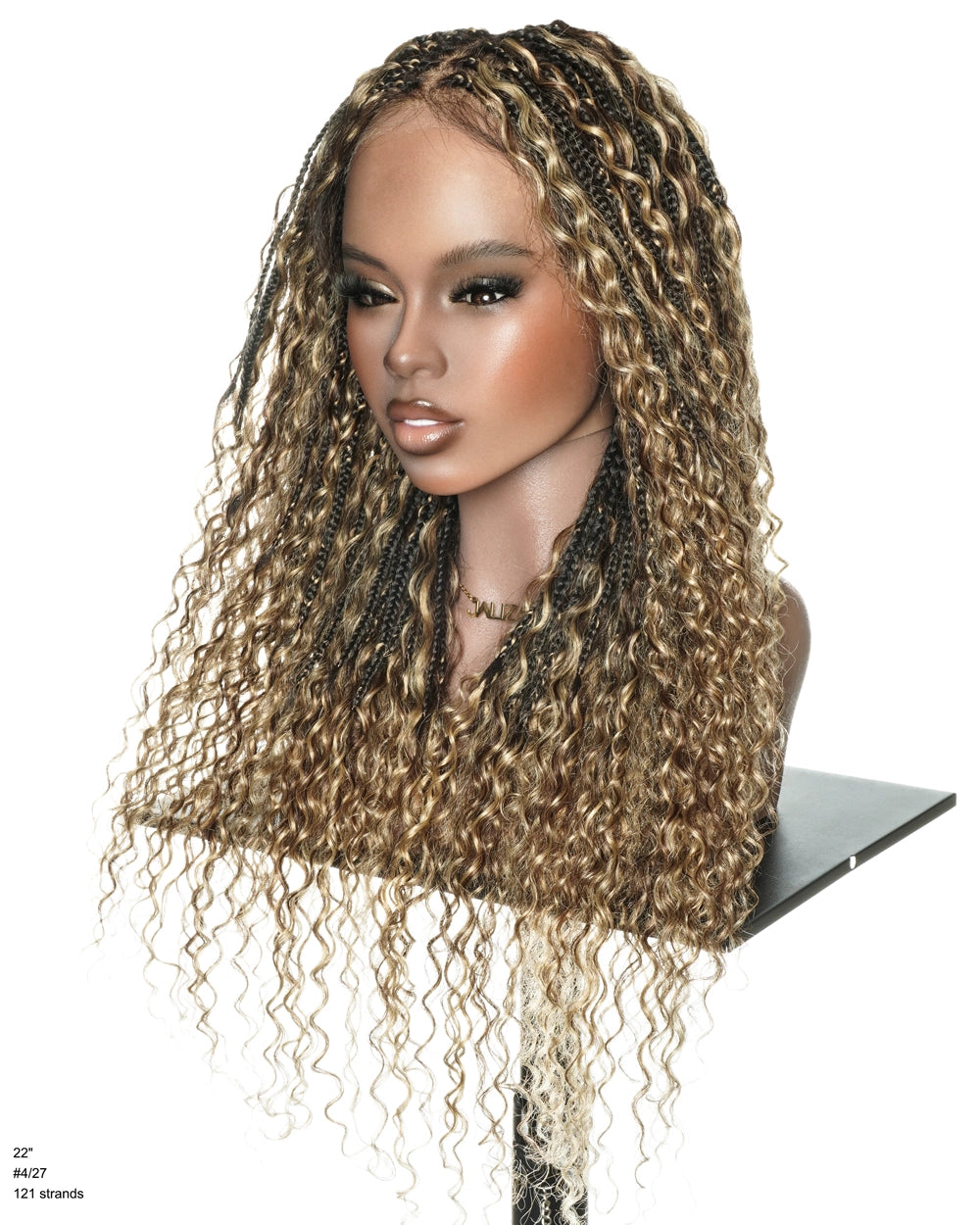22" Slip-on™ Blend 4/27 Water Wave Bora Bora Braided Wig