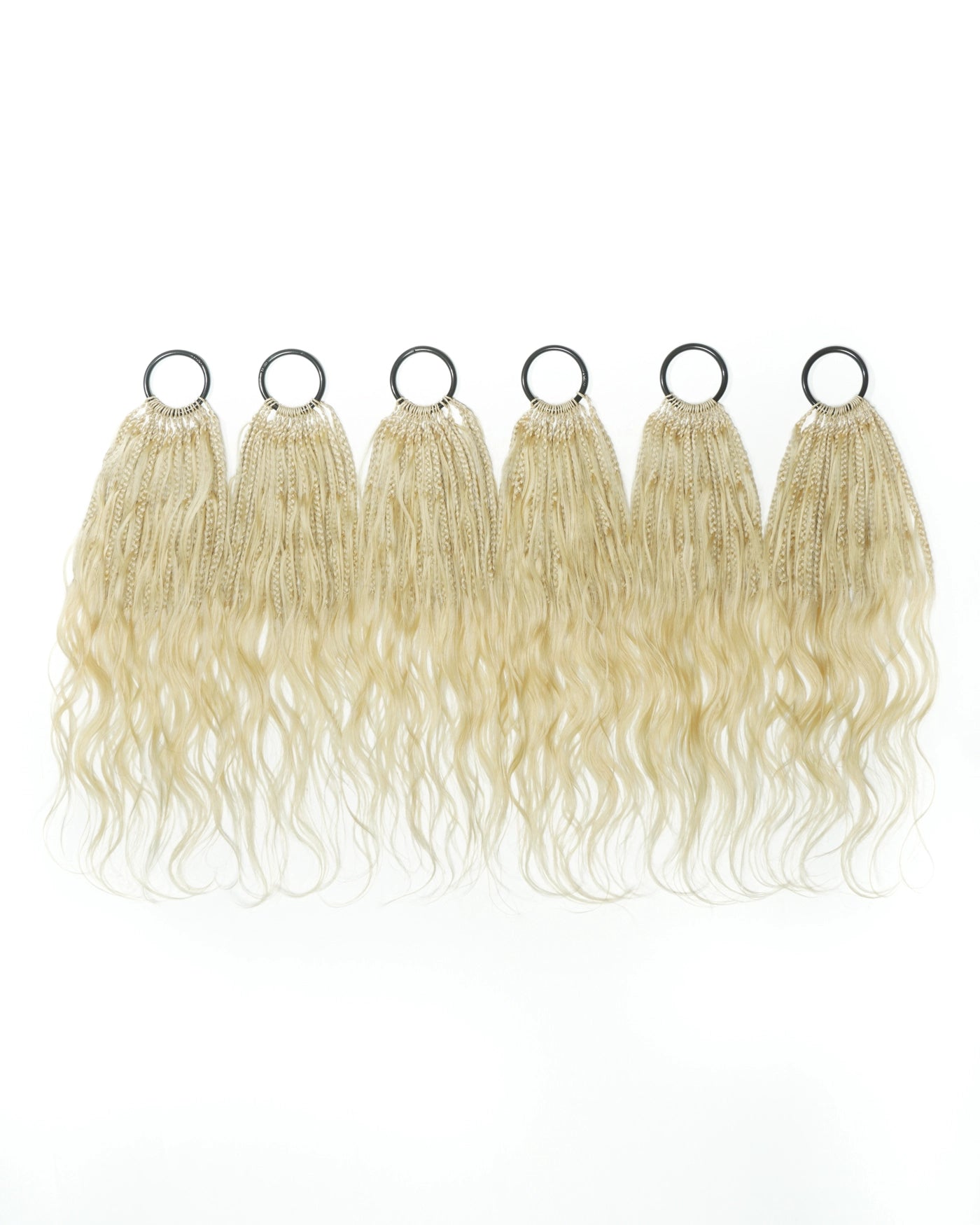 18" Ghost Loop™ Crochet Boho Braids With Human Hair Curls
