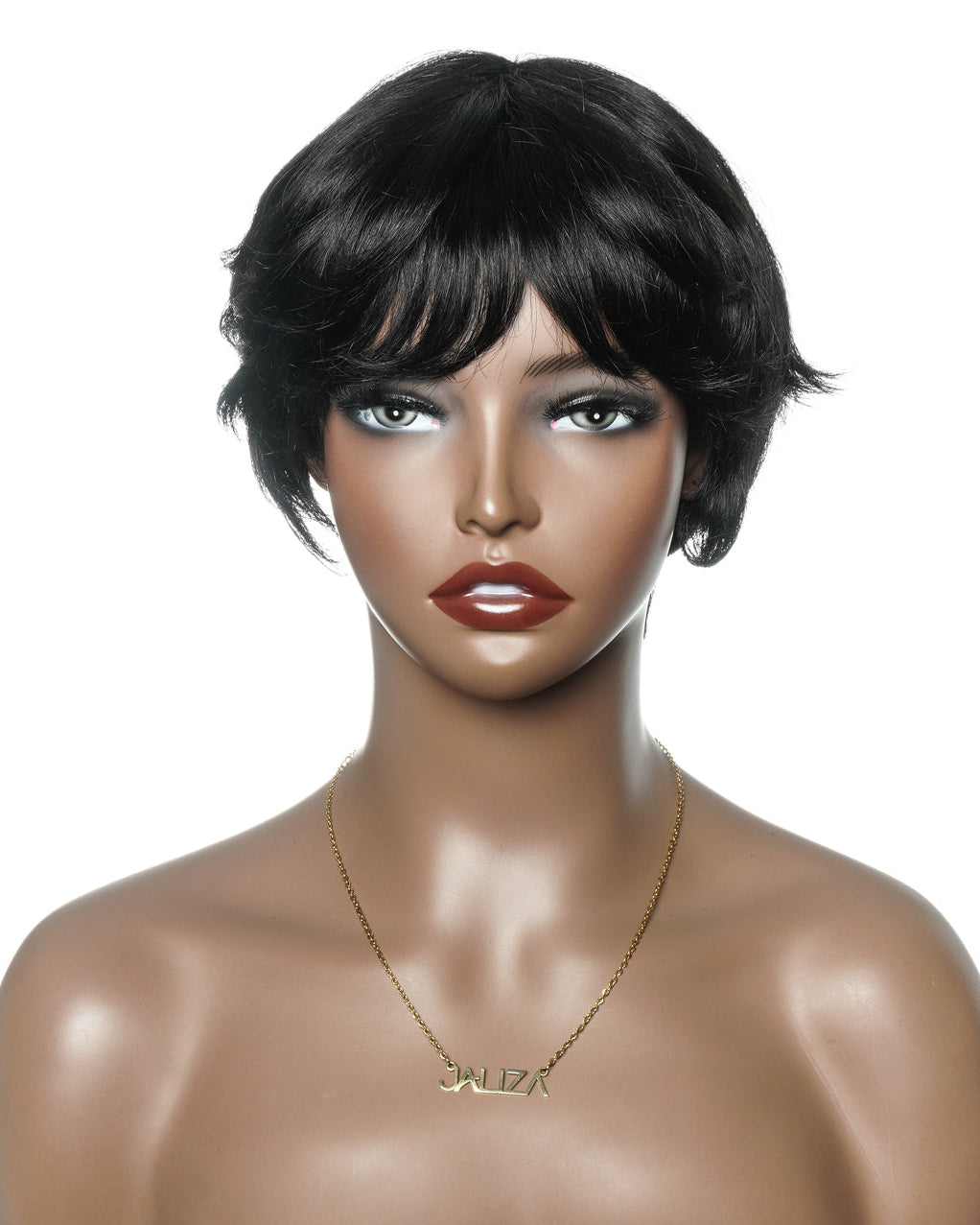 Glueless 100% Human Hair Short Wig Pixie Cut Ultra Comfort For Sensitive Scalps