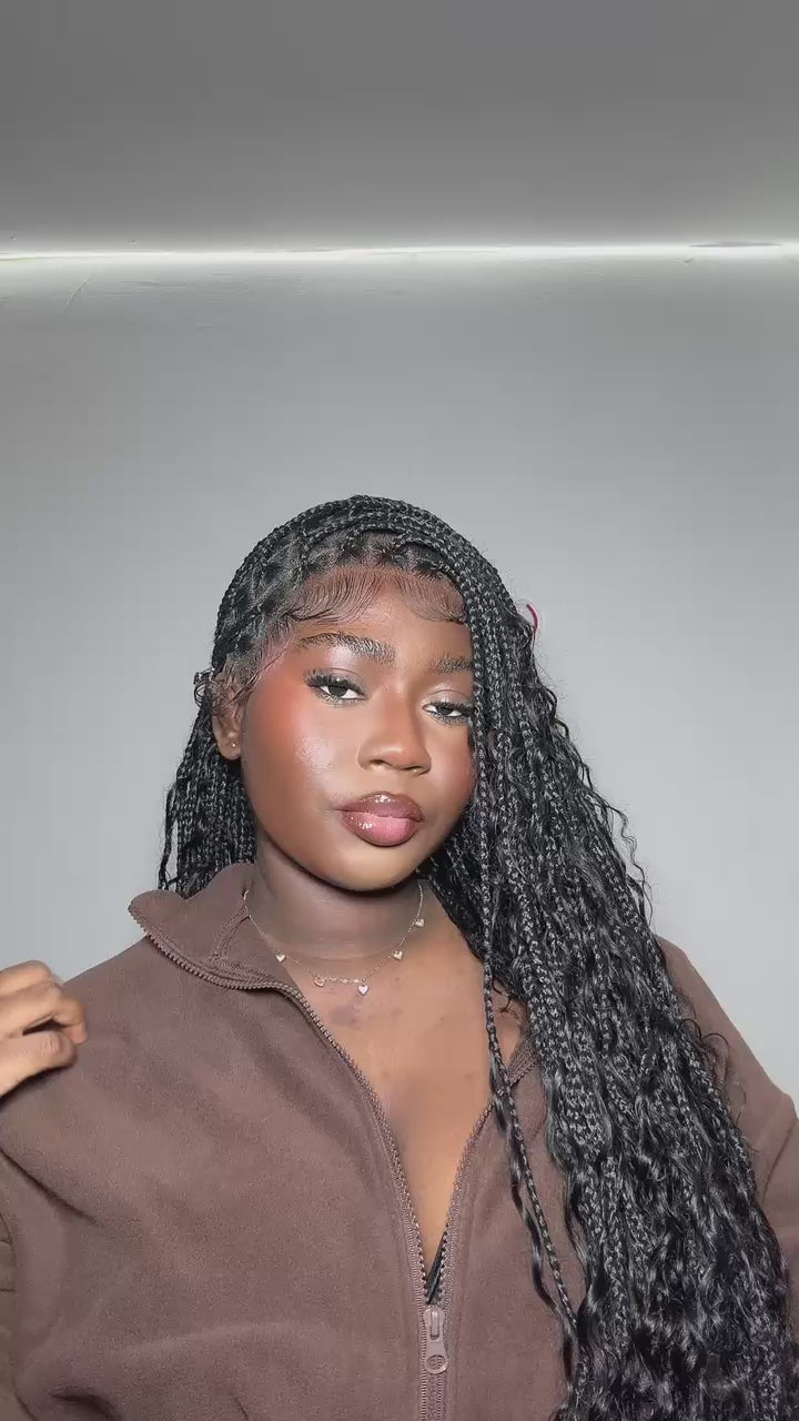 Load video: 36-boho-braided-wig-for-black-women