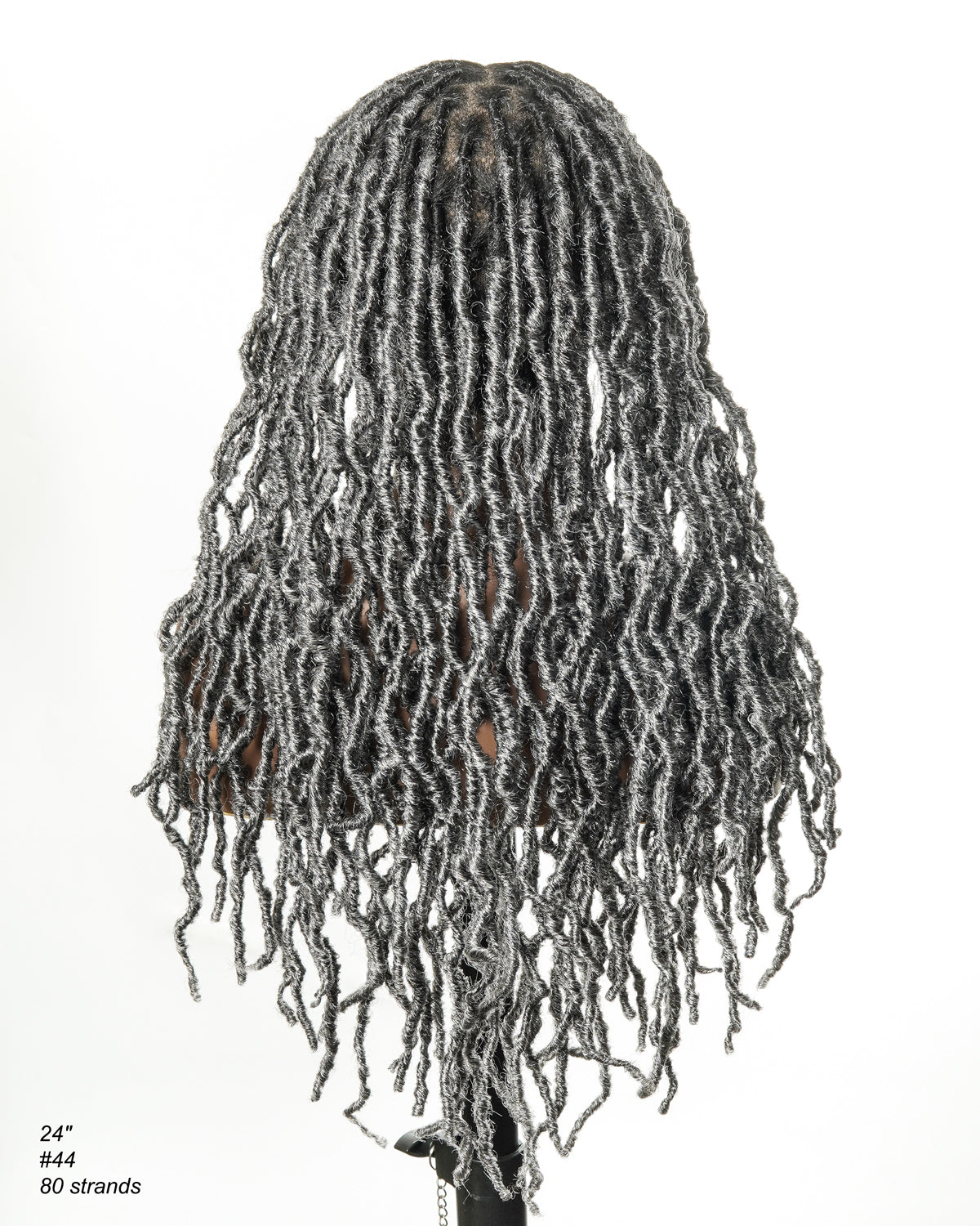 Salon-Level Knotless Locs HD Full Lace 24" 80 Strands Braided Wig
