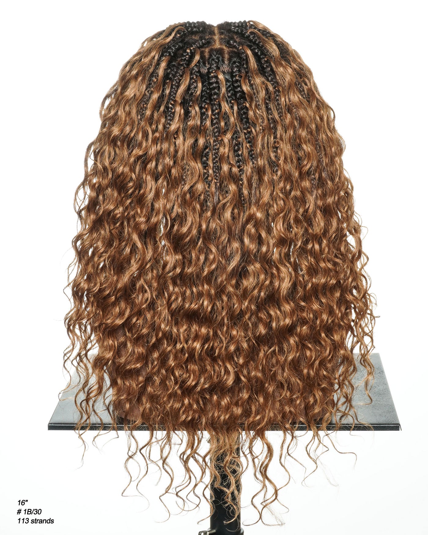 Vivi 16" - JALIZA Slip-On™ Glueless Swiss HD Full Lace Lightweight Version Human Hair Boho Box Braided Wig With C Cap Design And Stretchable Lace