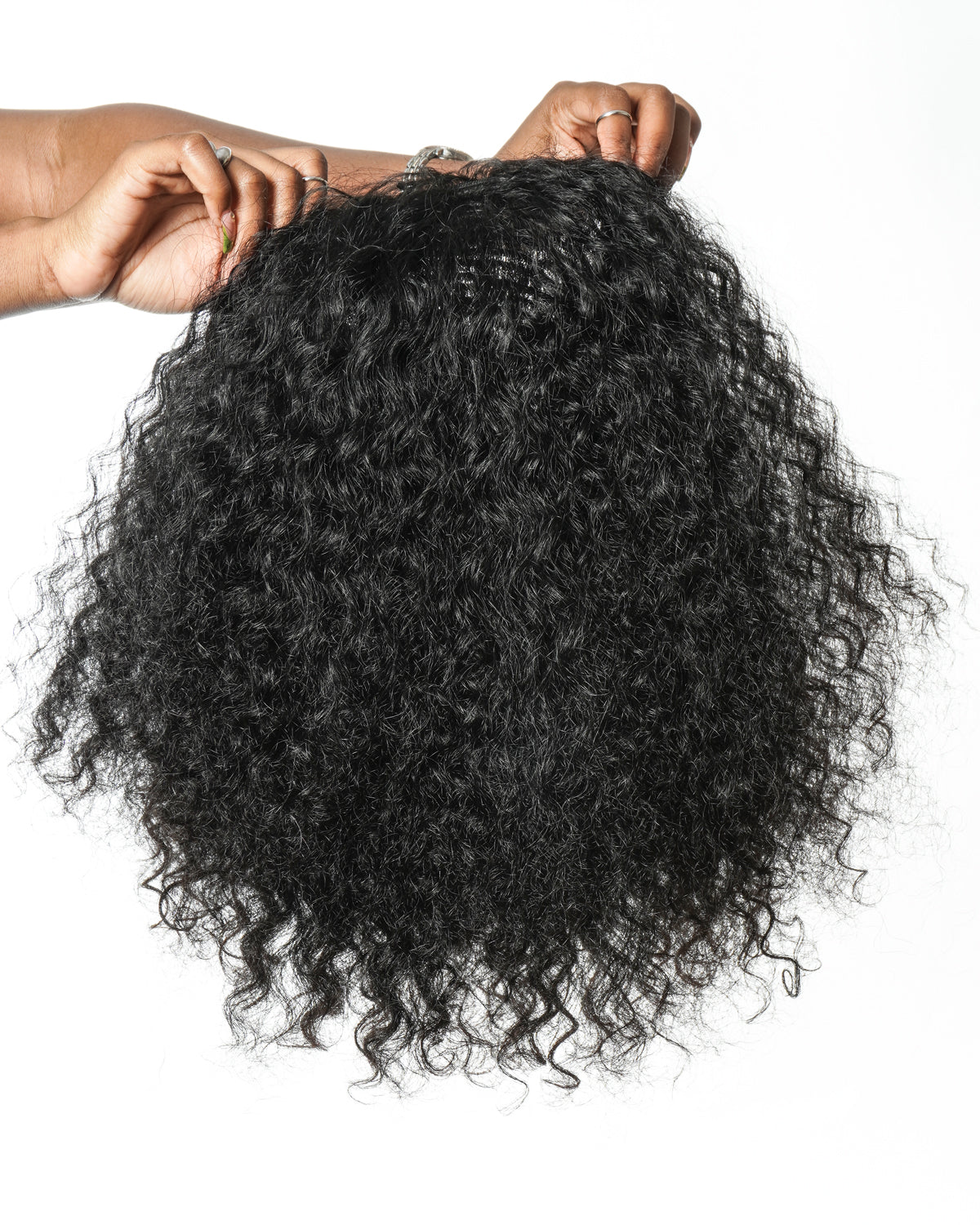 100% Human Hair All In One Half Wig 180% Density Deep Wave Curls