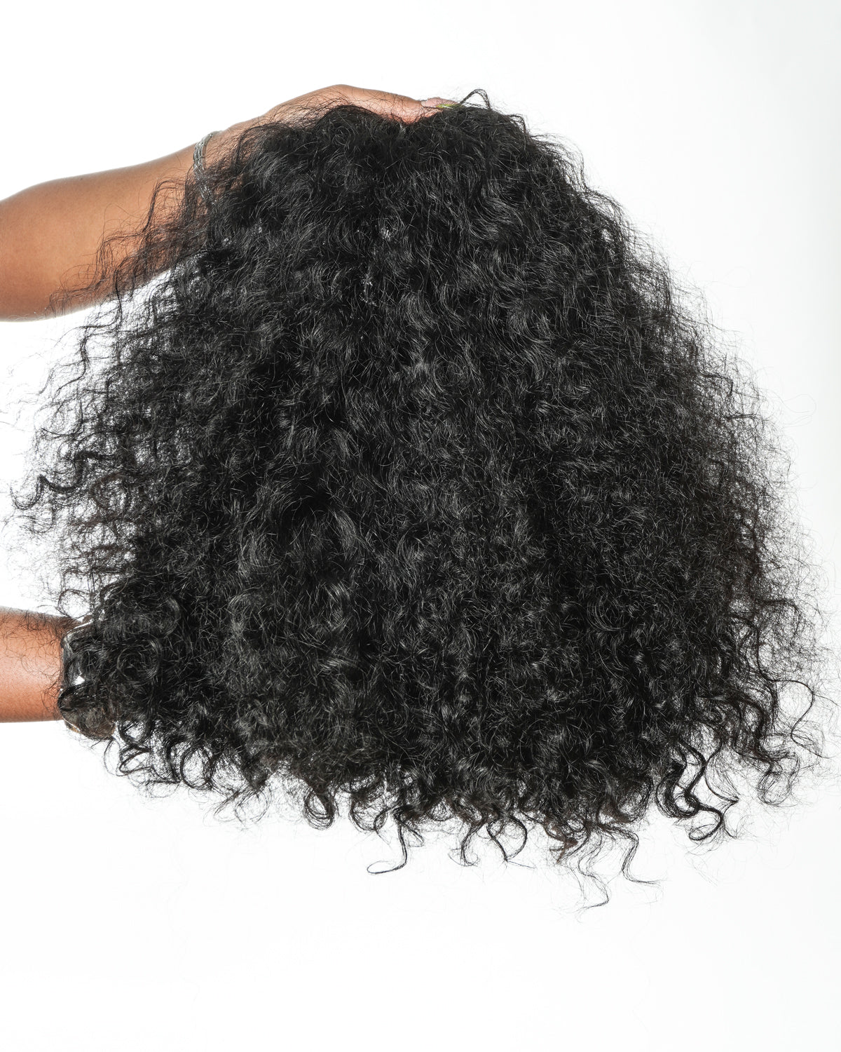 100% Human Hair All In One Half Wig 180% Density Deep Wave Curls