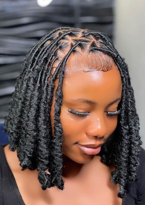 short locs braids