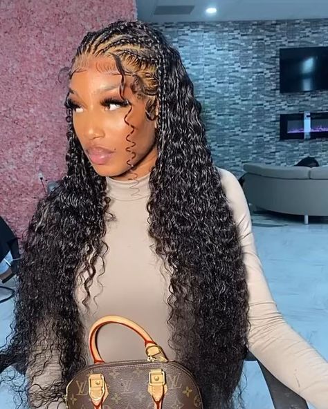 Cornrows With Weave At The Back