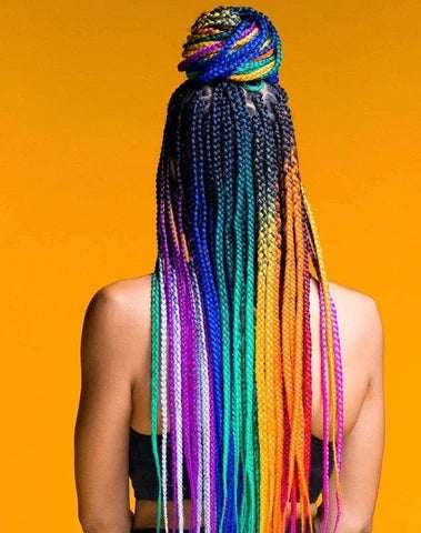  what are the emerging color trends for box braids this season?