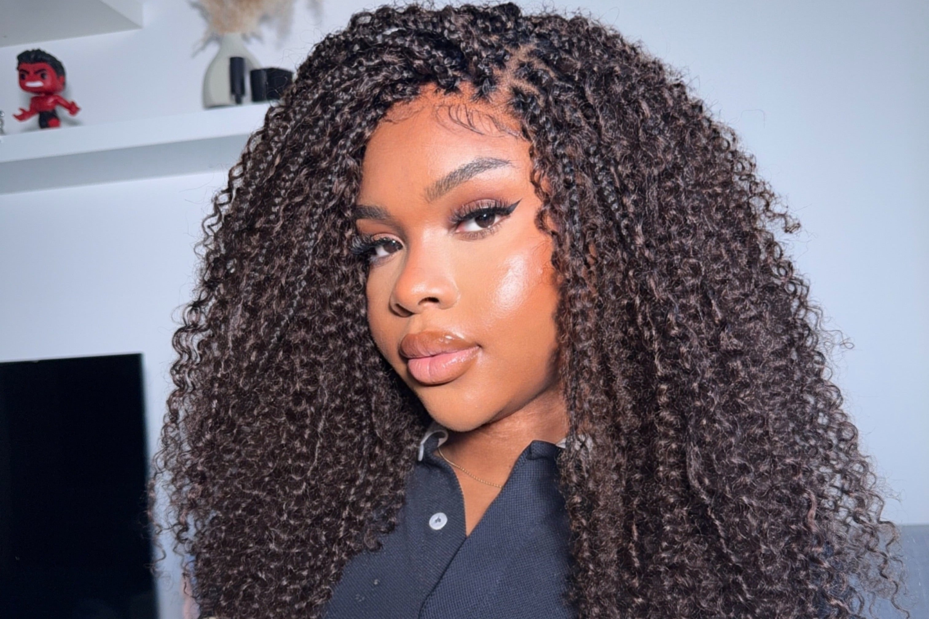 Ombre Brown Braided Wigs