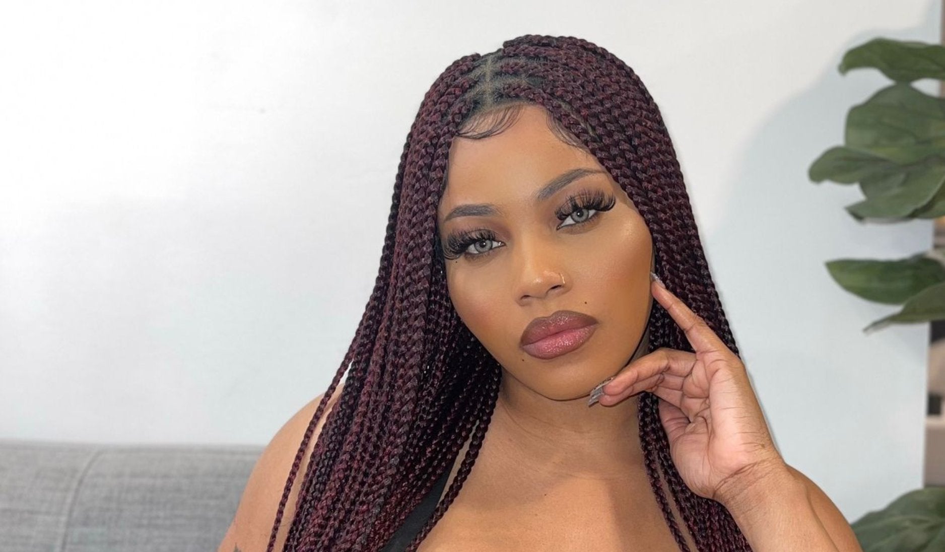 knotless box braided wig