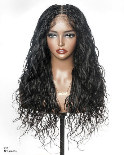 Michelle - 100% Virgin Human Hair HD Pre Bleached Full Lace Bora Bora Body Wave Boho Box Braided Wig