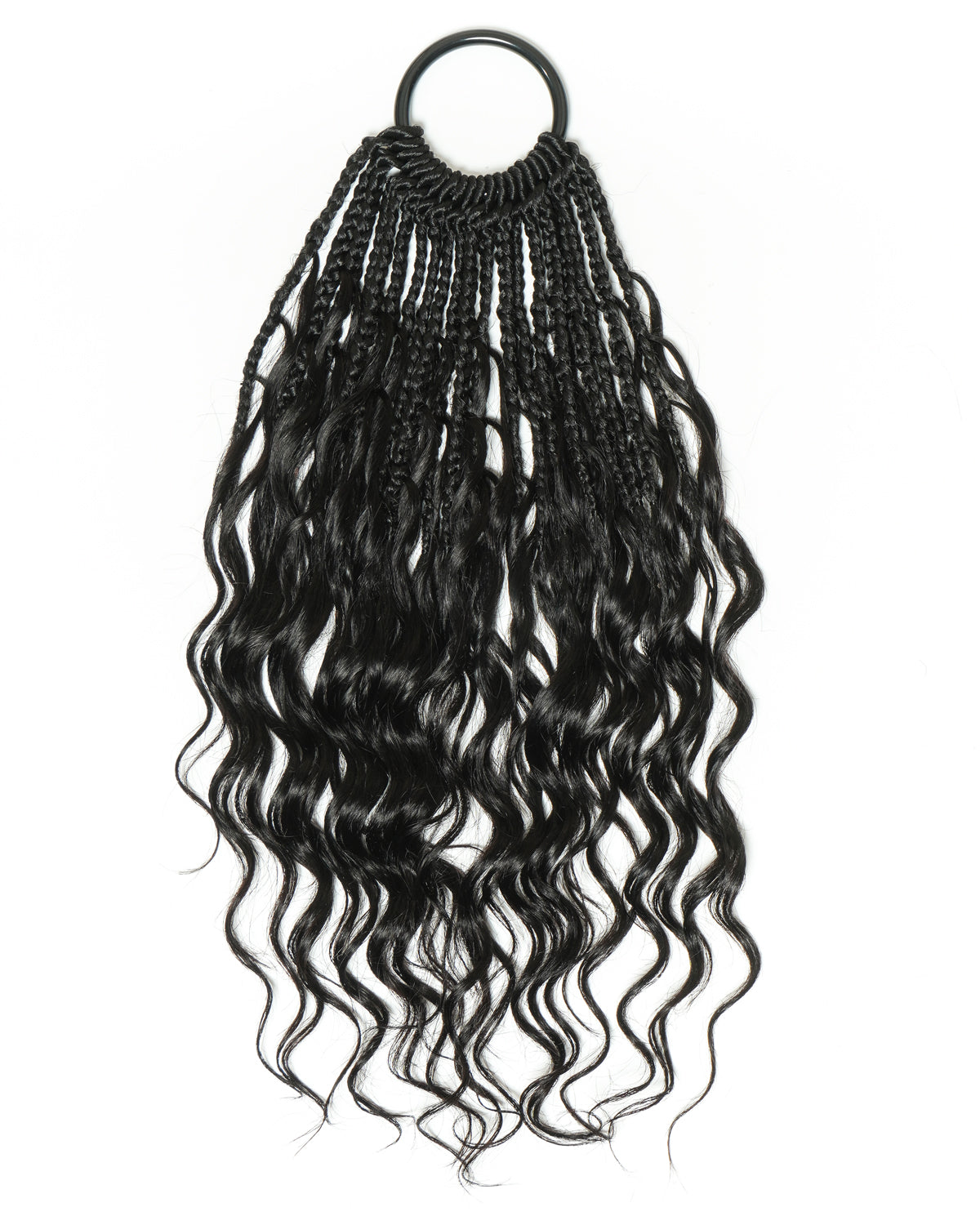 Small Pack 20 Strands Crochet Boho Braids - 12"-18" Deep Wave Human Hair Boho Curls