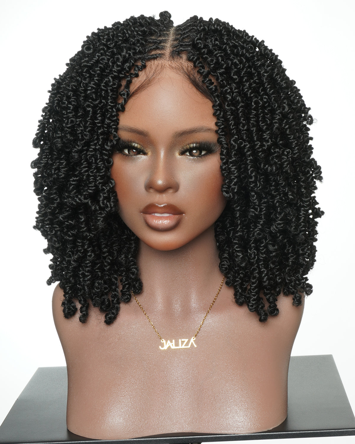 Short Passion Twist 12" Swiss HD Lace Knotless Full Lace Wig