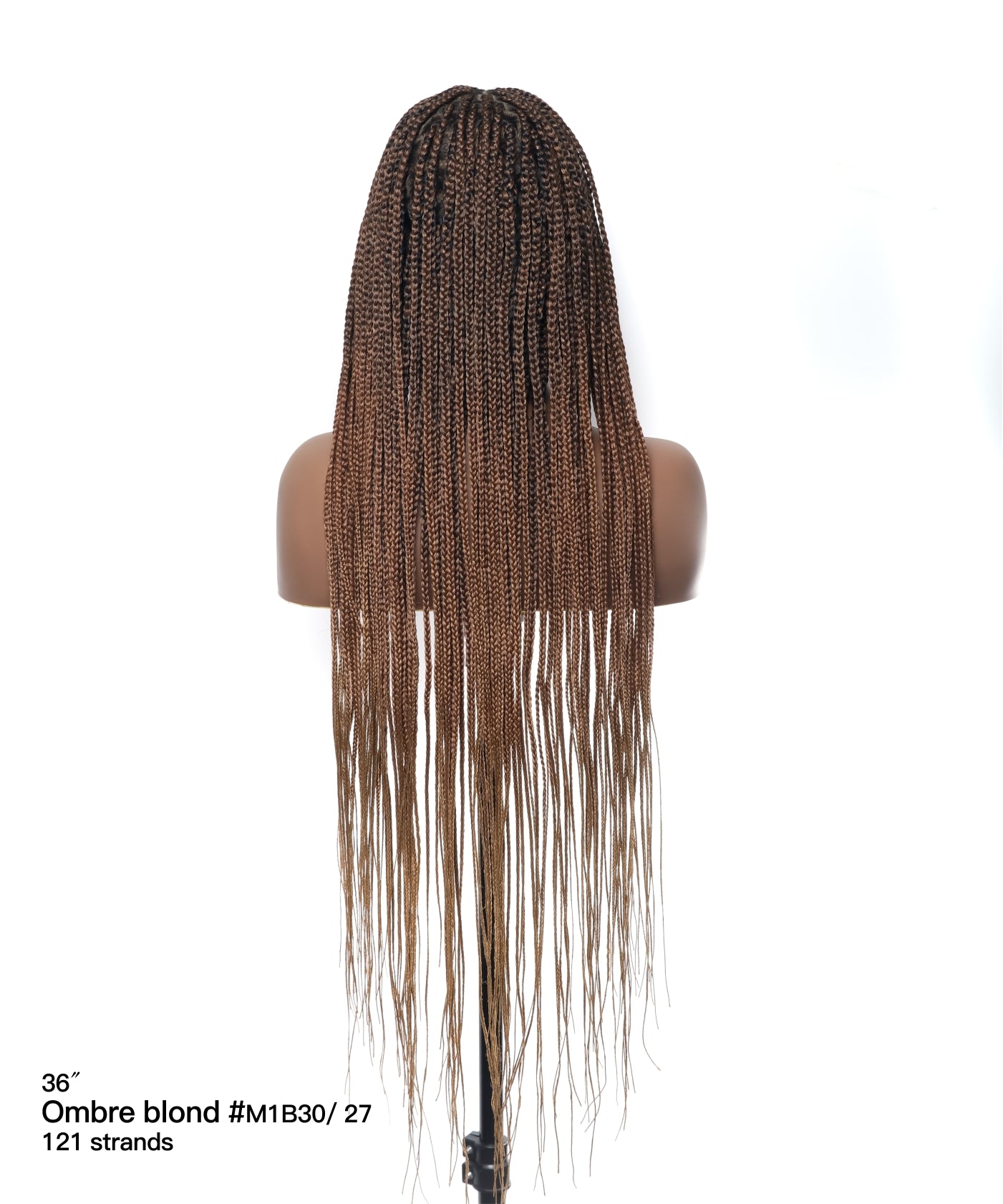 48" Lightweight Knotless HD Full Lace Box Braided Wig