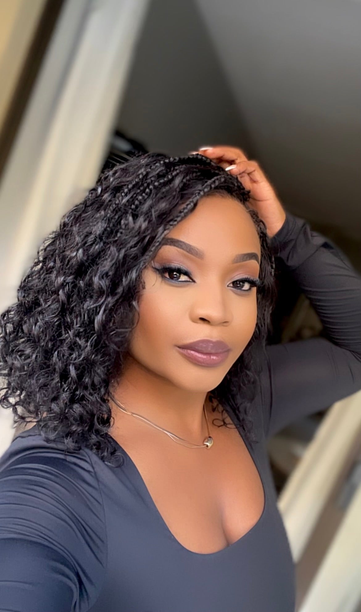 short boho braided wig